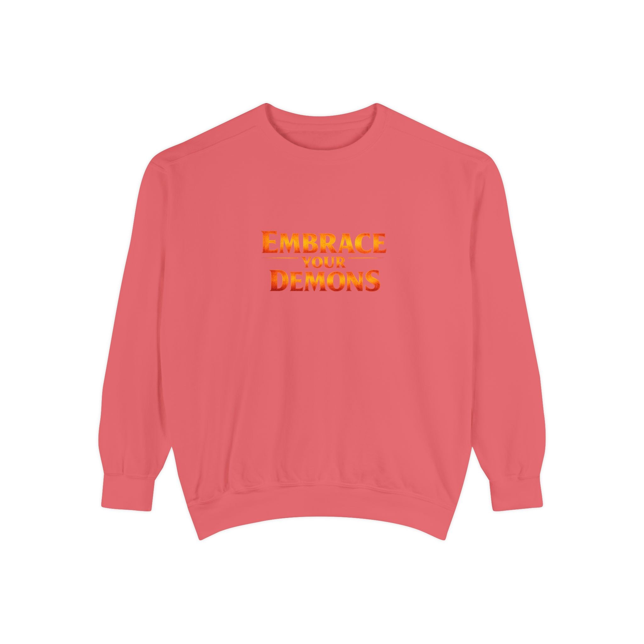 Embrace Your Demons Sweatshirt — Small Flame, Big Courage Graphic Crewneck