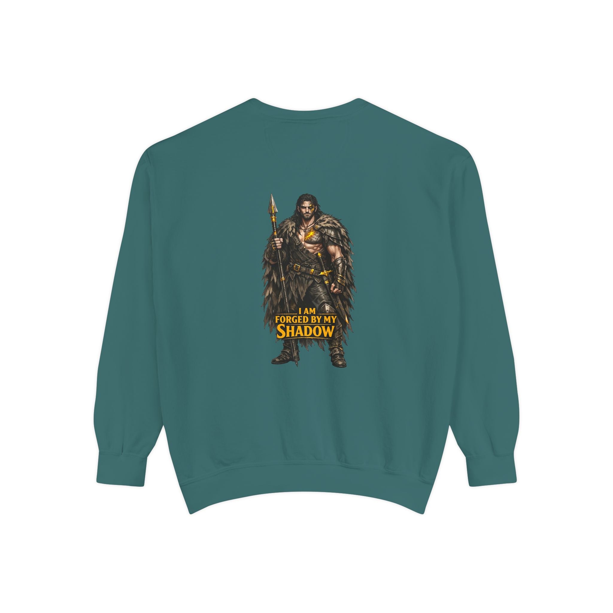 Forged by My Shadow Sweatshirt — Viking Warrior Graphic Crewneck