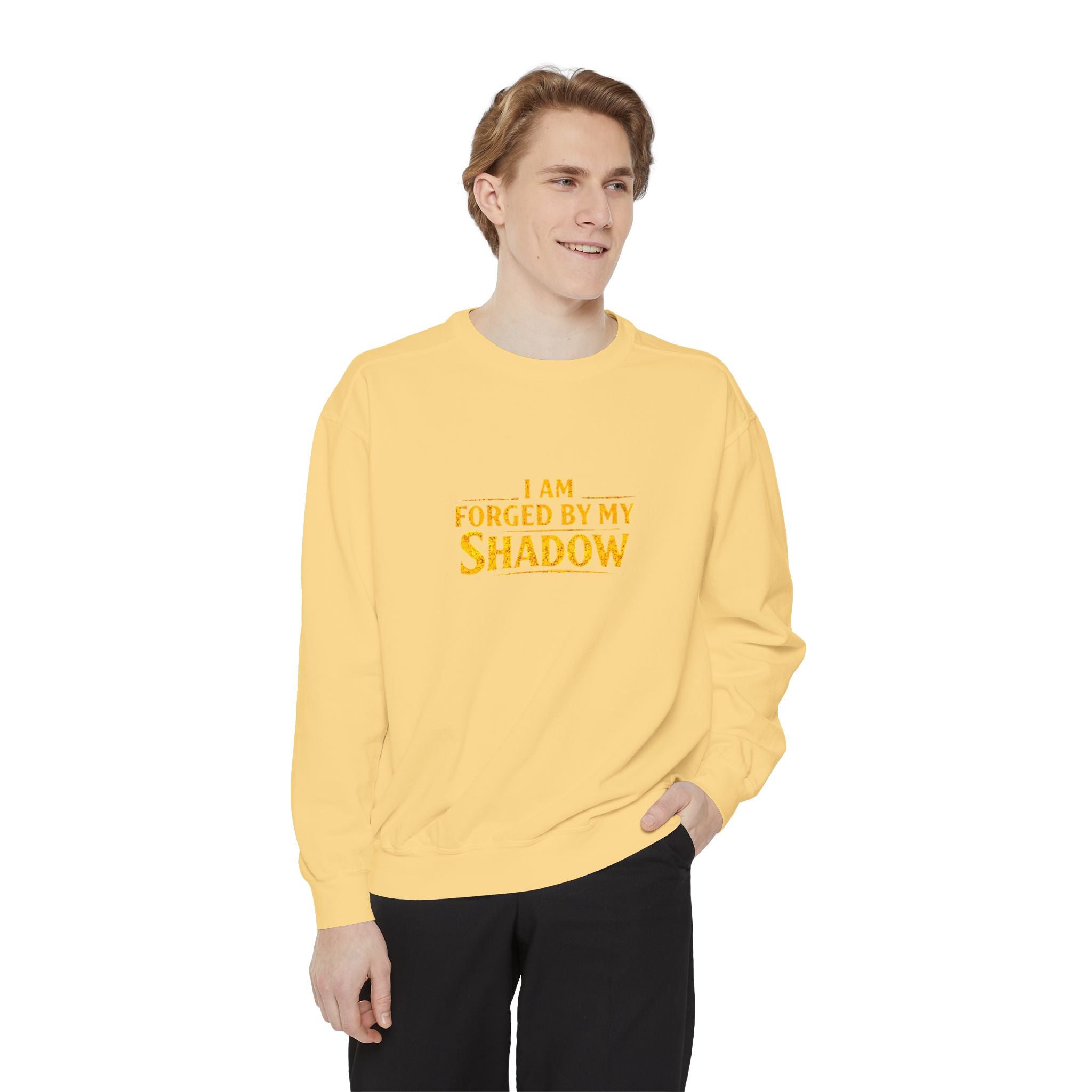 Forged by My Shadow Sweatshirt — Viking Warrior Graphic Crewneck