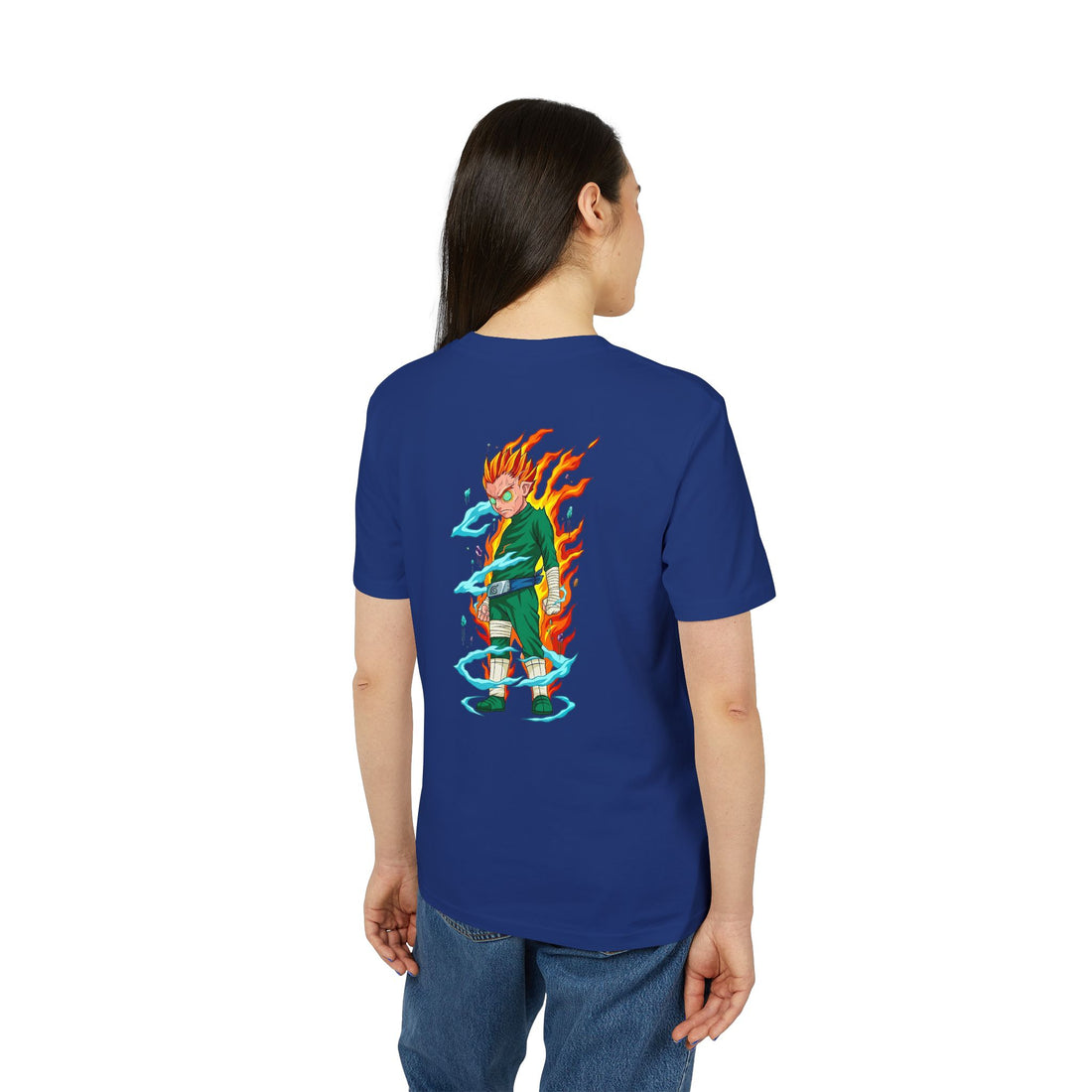Anime Flame Warrior Graphic T-Shirt