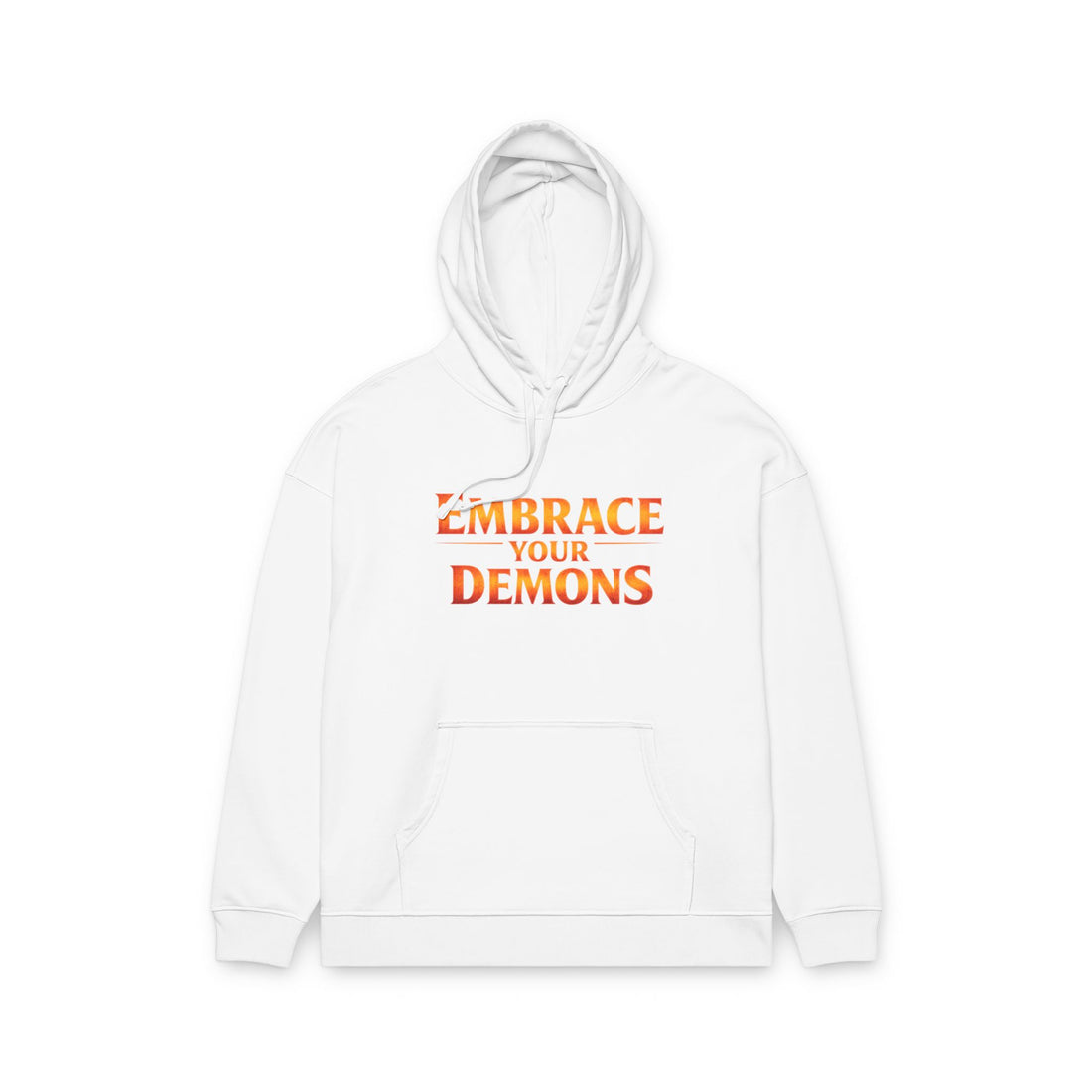 Embrace Your Demons Hoodie — Cute Fiery Demon Graphic Sweatshirt