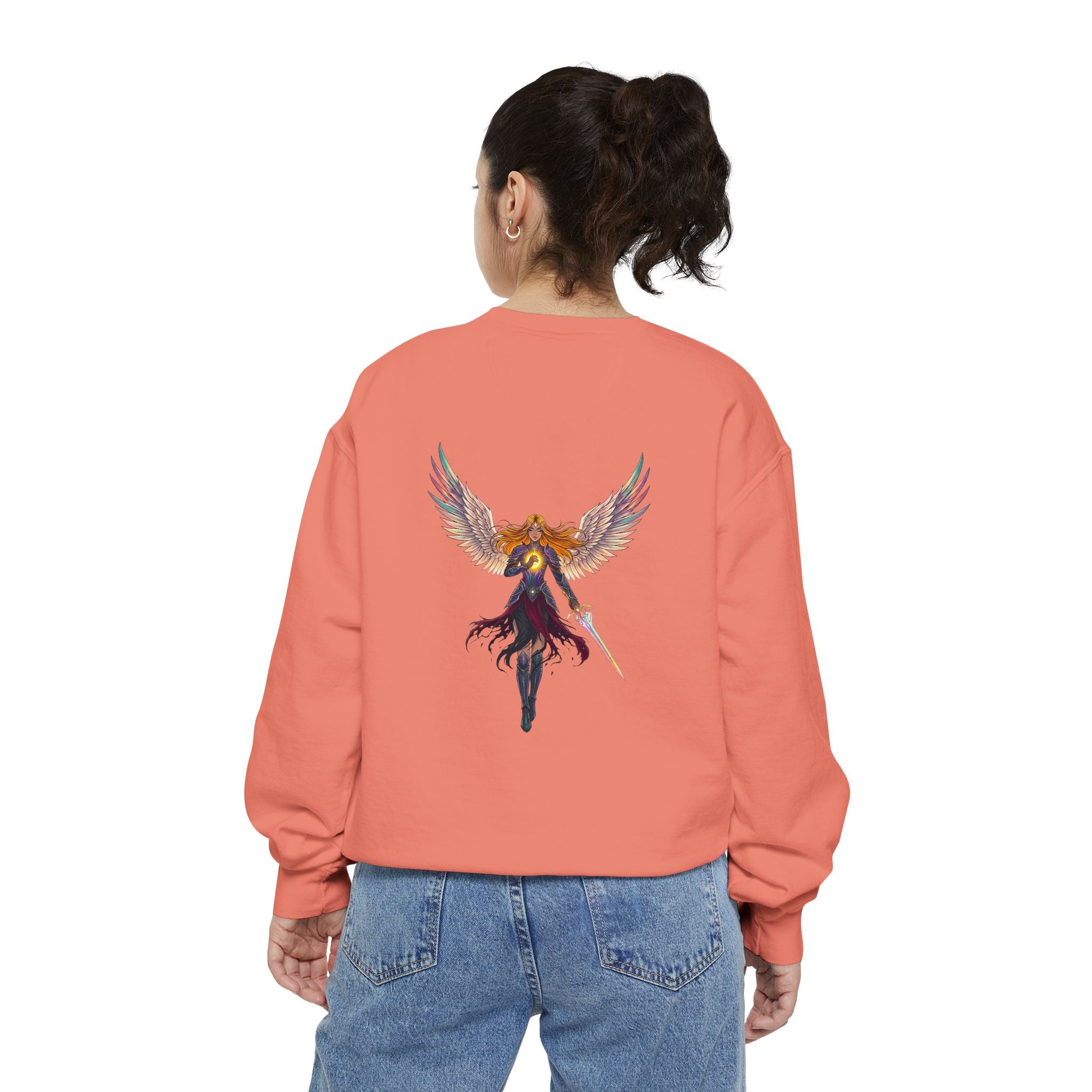 Embrace Your Demons Sweatshirt — Angel Warrior Graphic Crewneck