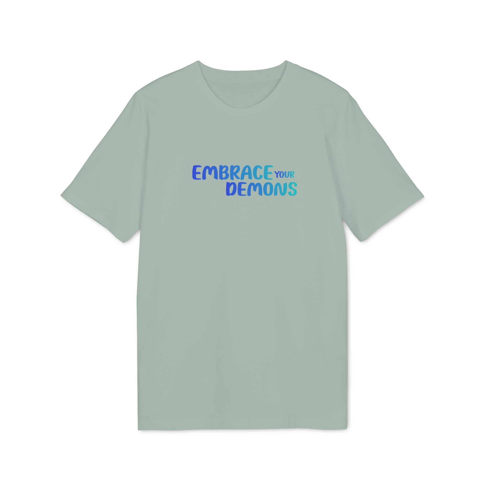 Embrace Your Demons T-Shirt — Cute Blue Fox 'Cold Heart, Warm Soul' Graphic Tee