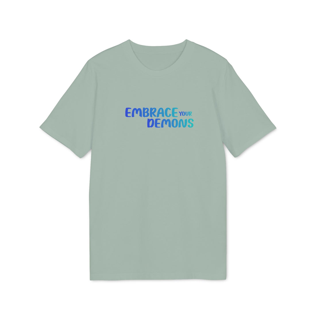 Embrace Your Demons T-Shirt — Cute Blue Fox 'Cold Heart, Warm Soul' Graphic Tee
