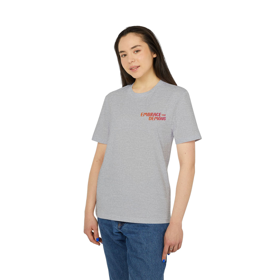 Embrace Your Demons T-Shirt — Gothic Demon Rider Graphic Tee
