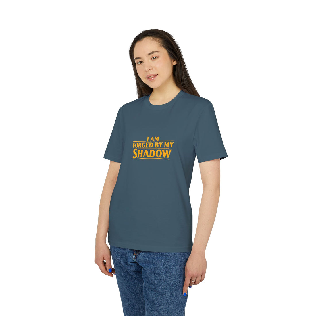 T-Shirt — “I Am Forged By My Shadow” Knight Angel Graphic Tee