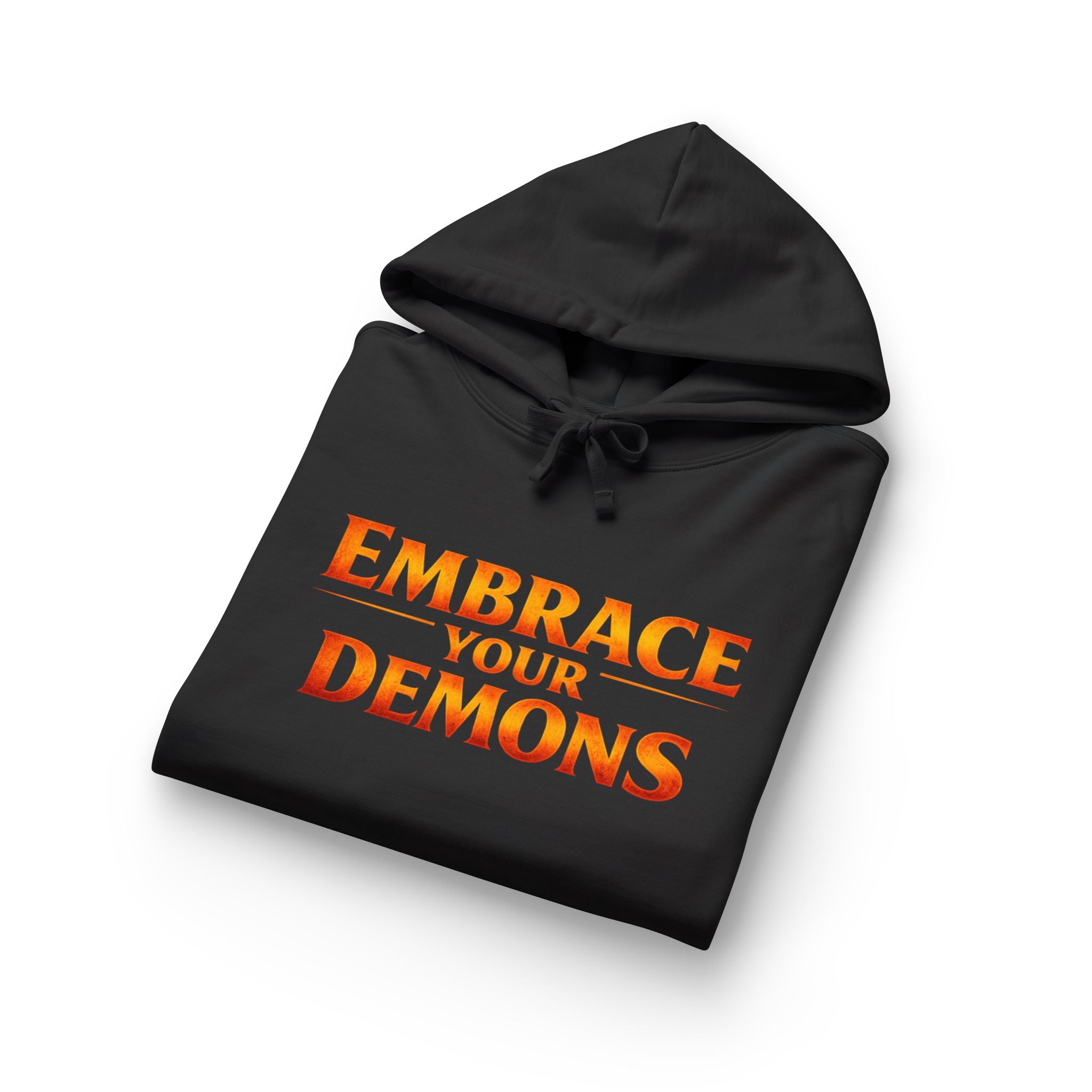 Embrace Your Demons Hoodie — Cute Fiery Demon Graphic Sweatshirt