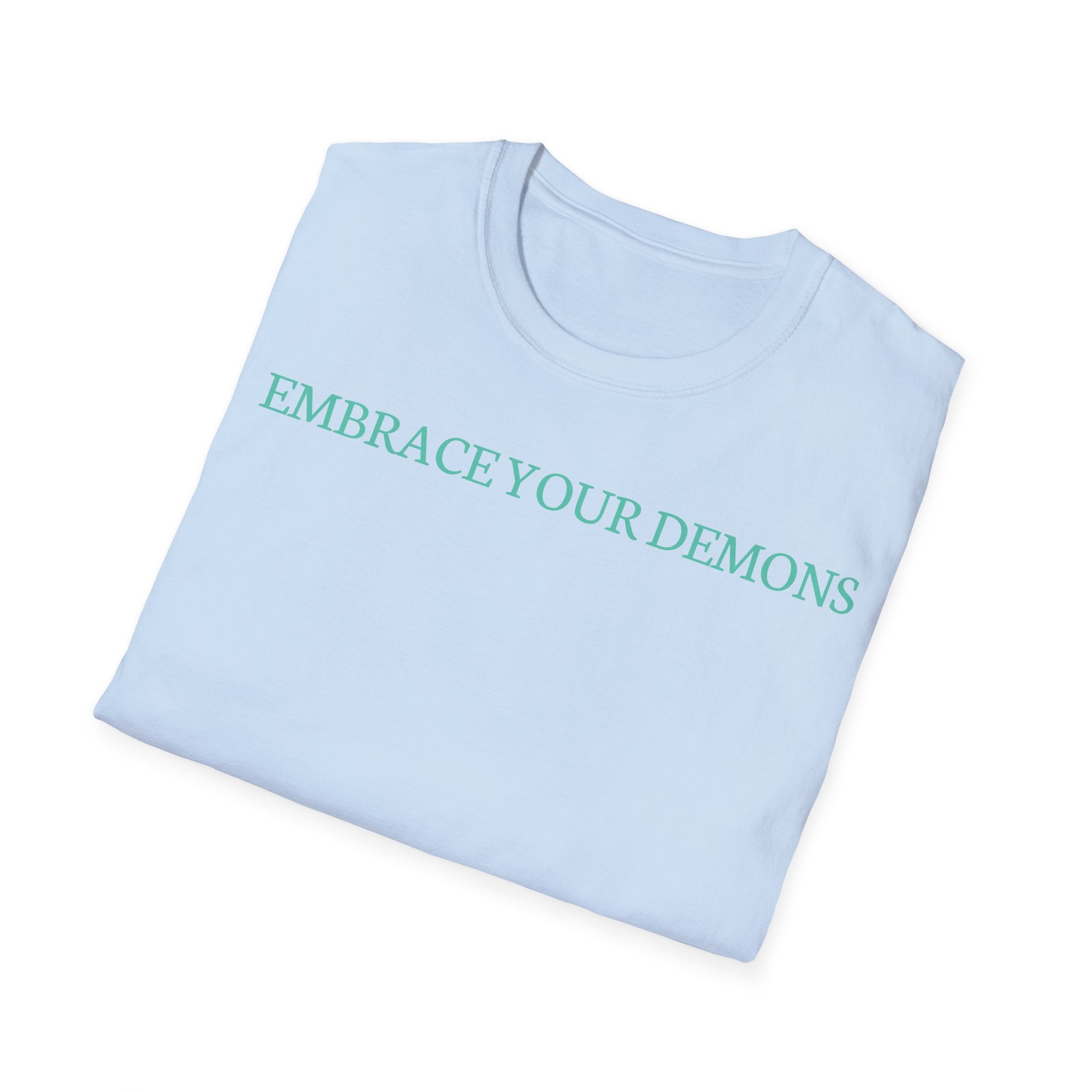 T-Shirt — "Embrace Your Demons" Fantasy Warrior Graphic Tee