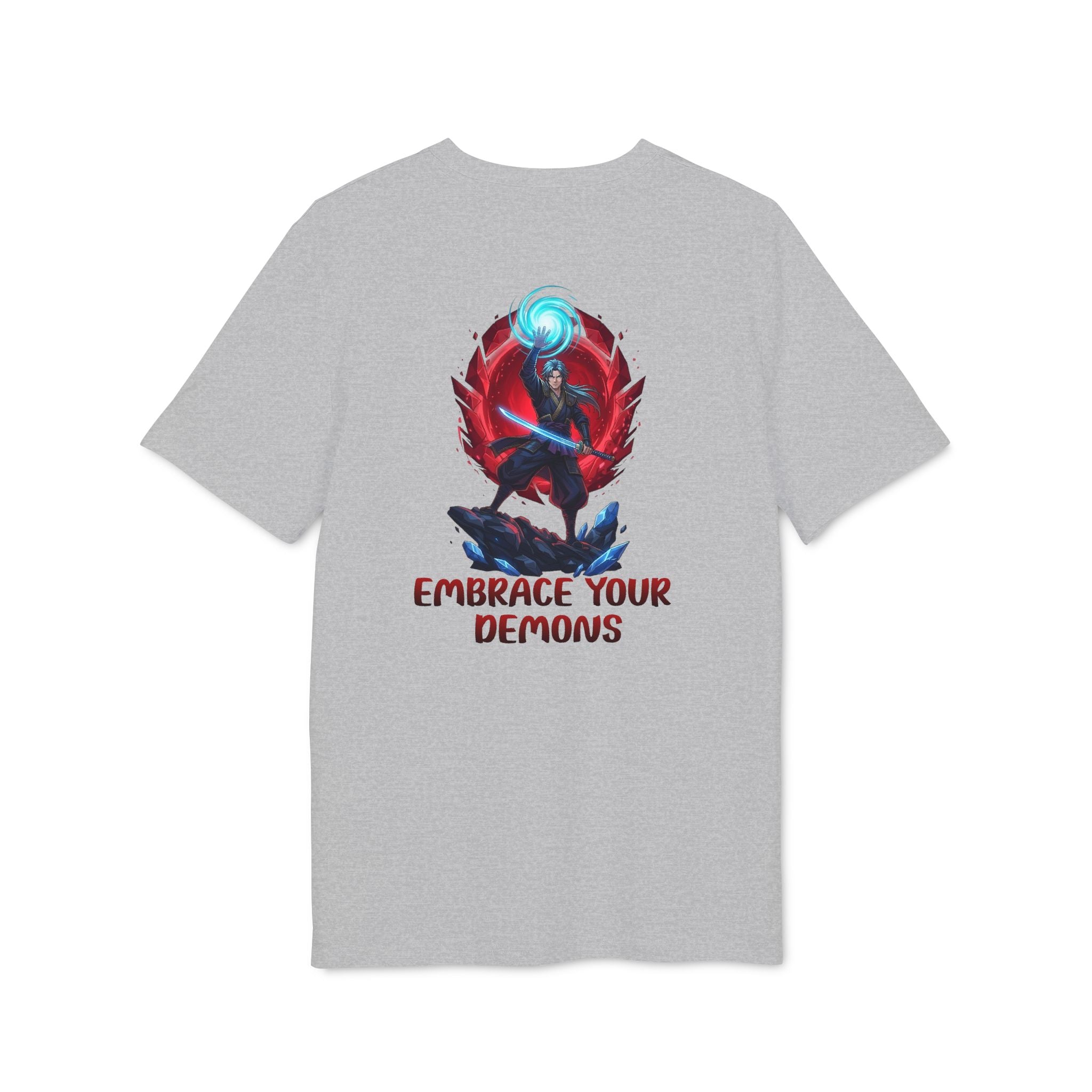 Embrace Your Demons T-Shirt — Gothic Demon Rider Graphic Tee