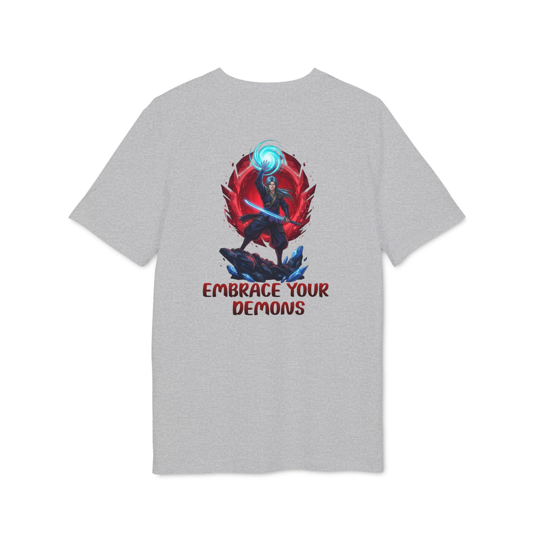 Embrace Your Demons T-Shirt — Gothic Demon Rider Graphic Tee