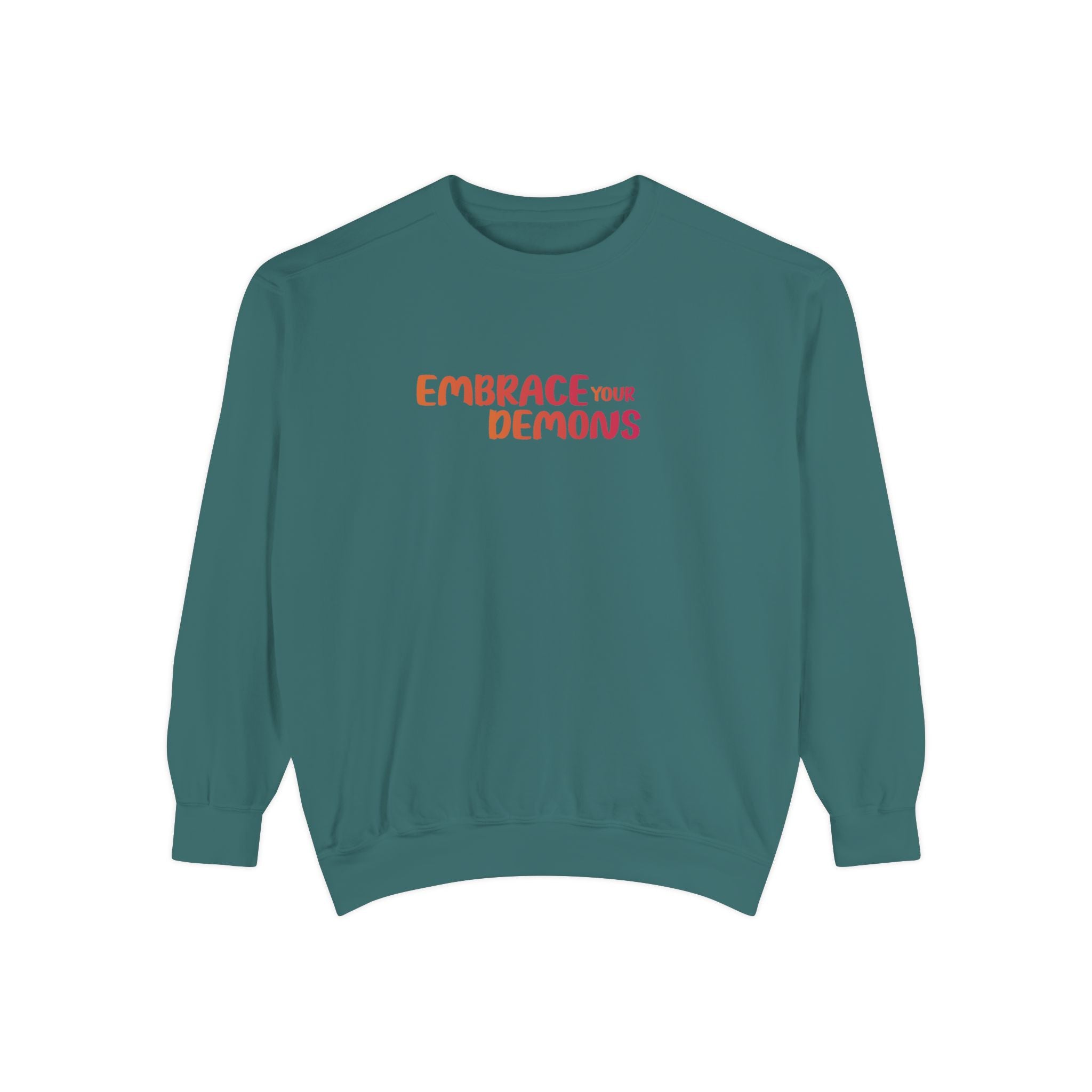 Embrace Your Demons Sweatshirt — Samurai Warrior Graphic Crewneck