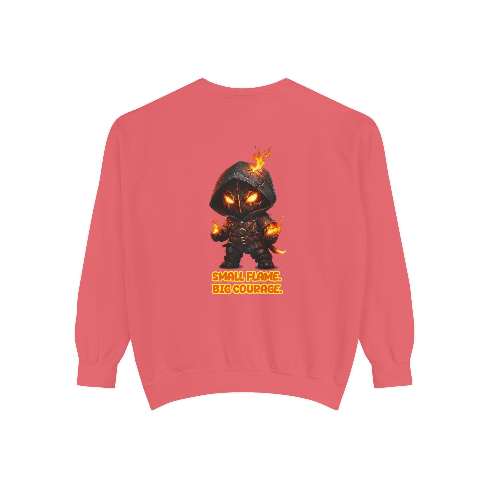 Embrace Your Demons Sweatshirt — Small Flame, Big Courage Graphic Crewneck