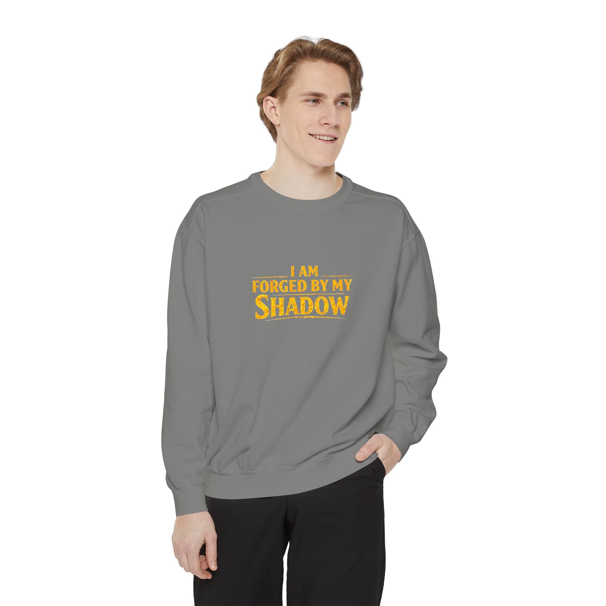 Forged by My Shadow Sweatshirt — Viking Warrior Graphic Crewneck