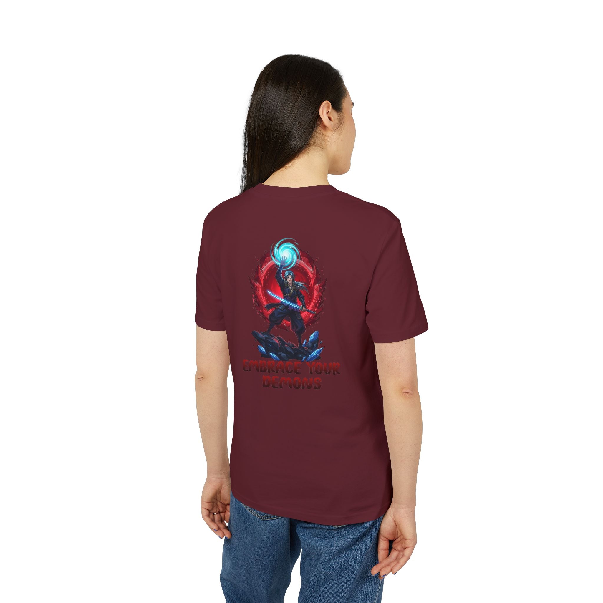 Embrace Your Demons T-Shirt — Gothic Demon Rider Graphic Tee