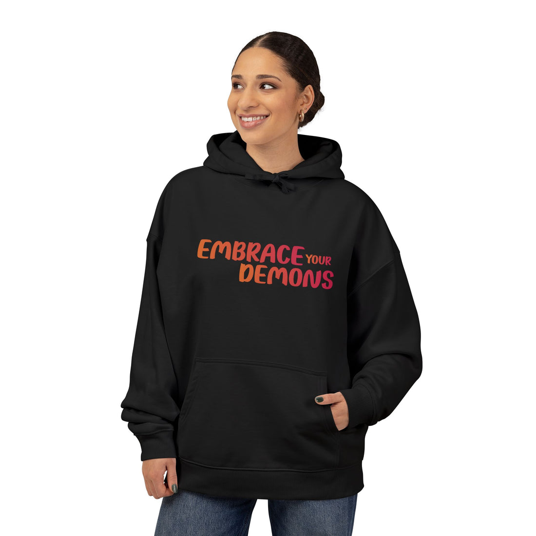 Embrace Your Demons Hoodie — Graphic Spirituality Pullover