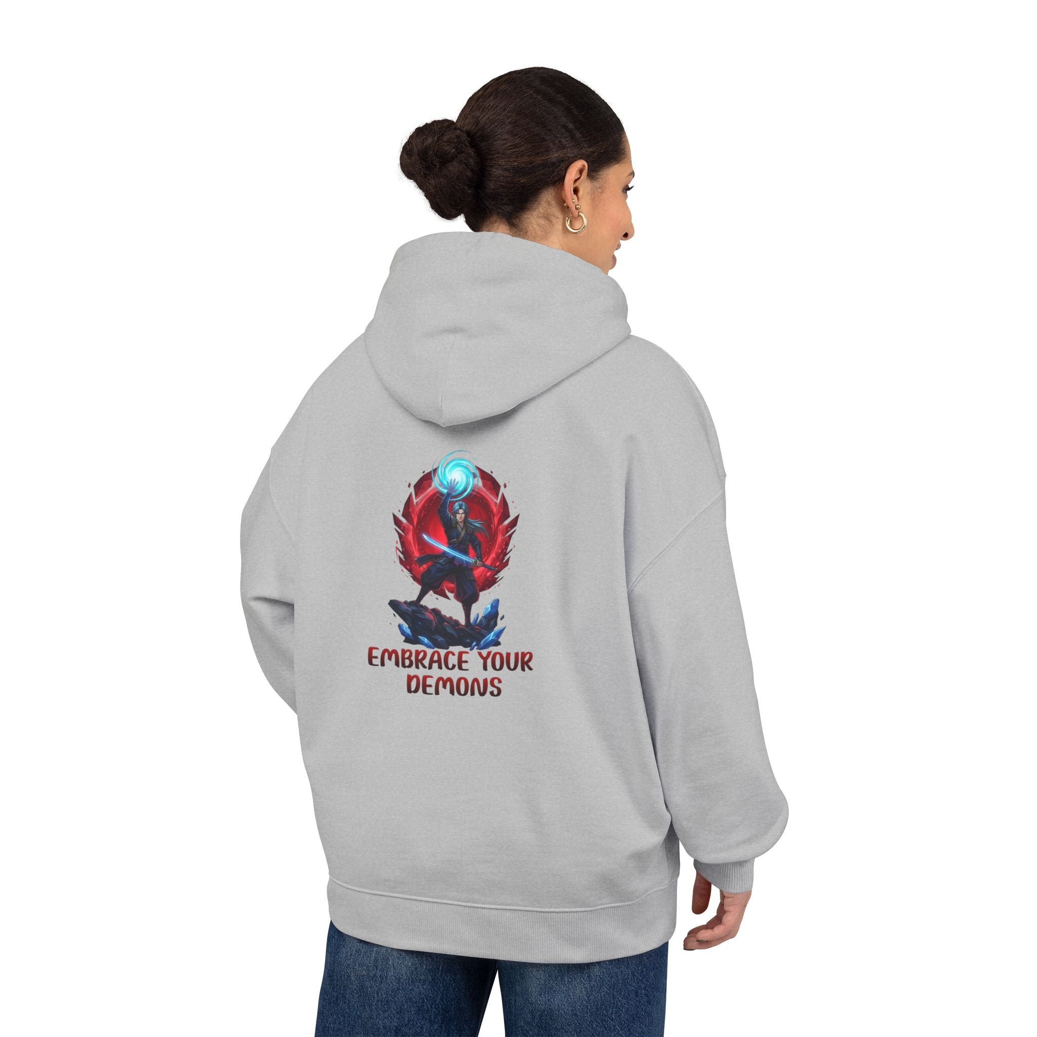 Embrace Your Demons Hoodie — Graphic Spirituality Pullover