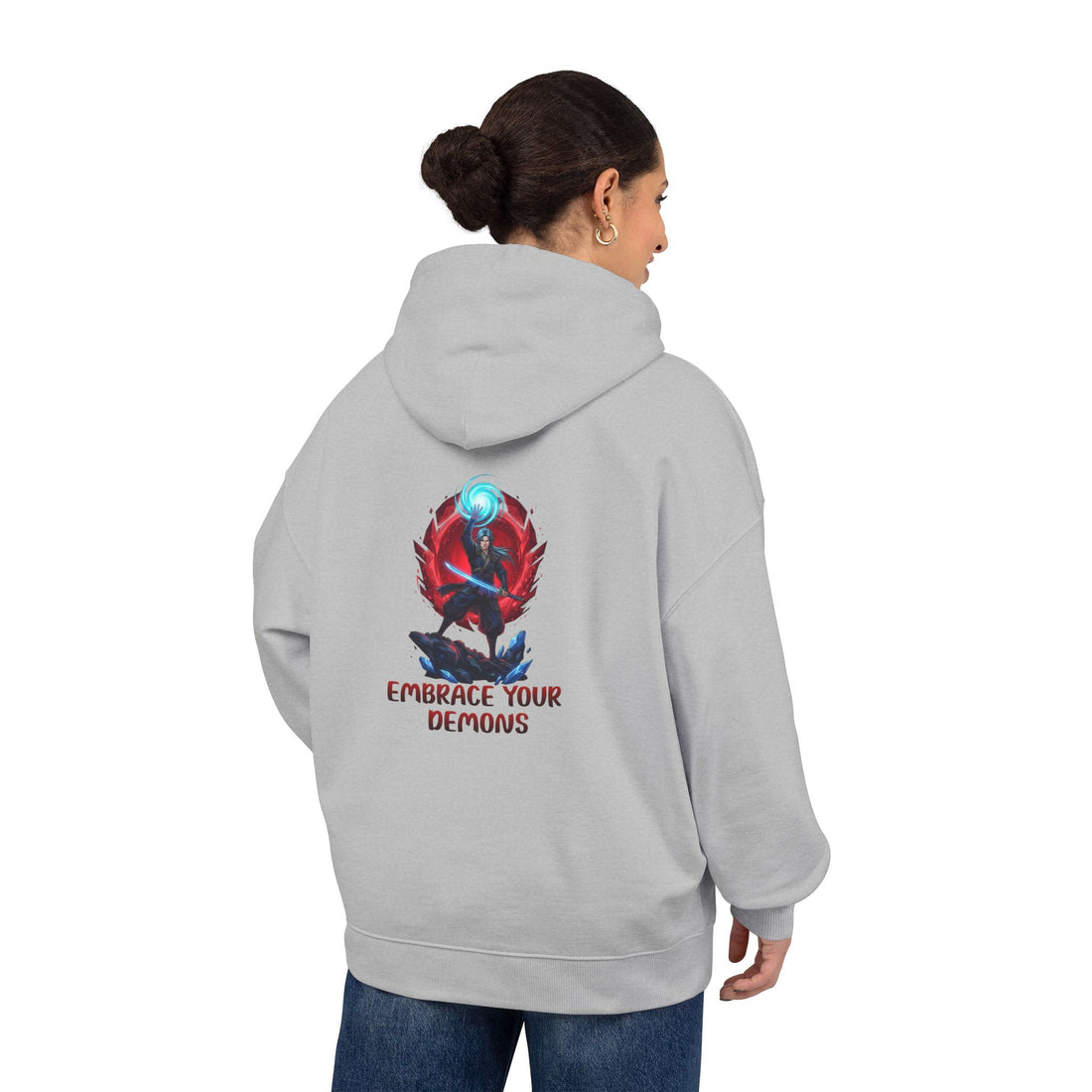 Embrace Your Demons Hoodie — Graphic Spirituality Pullover