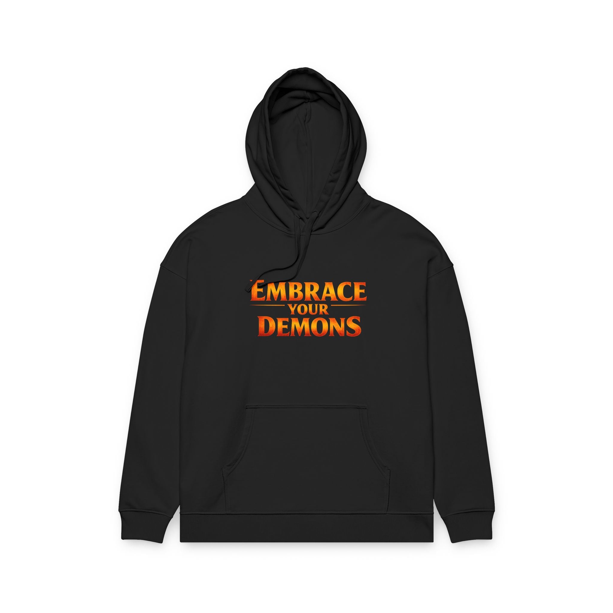 Embrace Your Demons Hoodie — Graphic Organic Relaxed Pullover