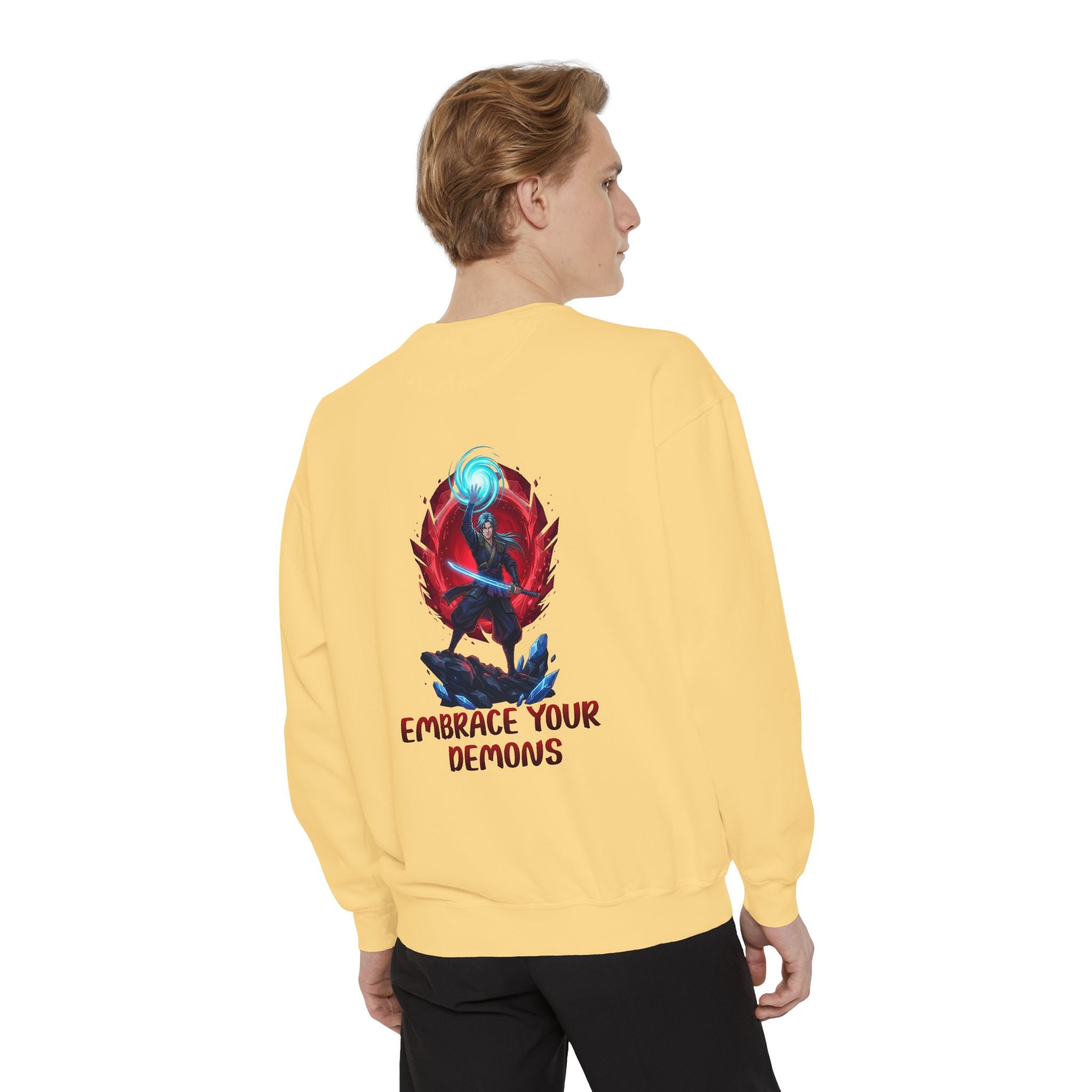 Embrace Your Demons Sweatshirt — Spiritual Fox Art Crewneck