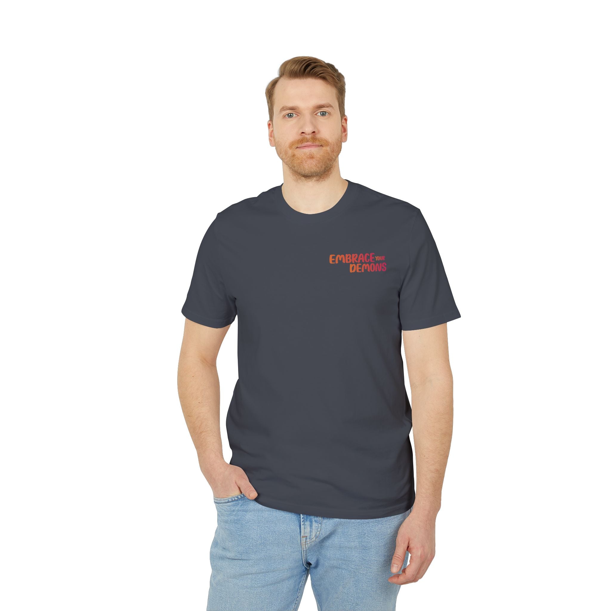 Embrace Your Demons T-Shirt — Gothic Demon Rider Graphic Tee