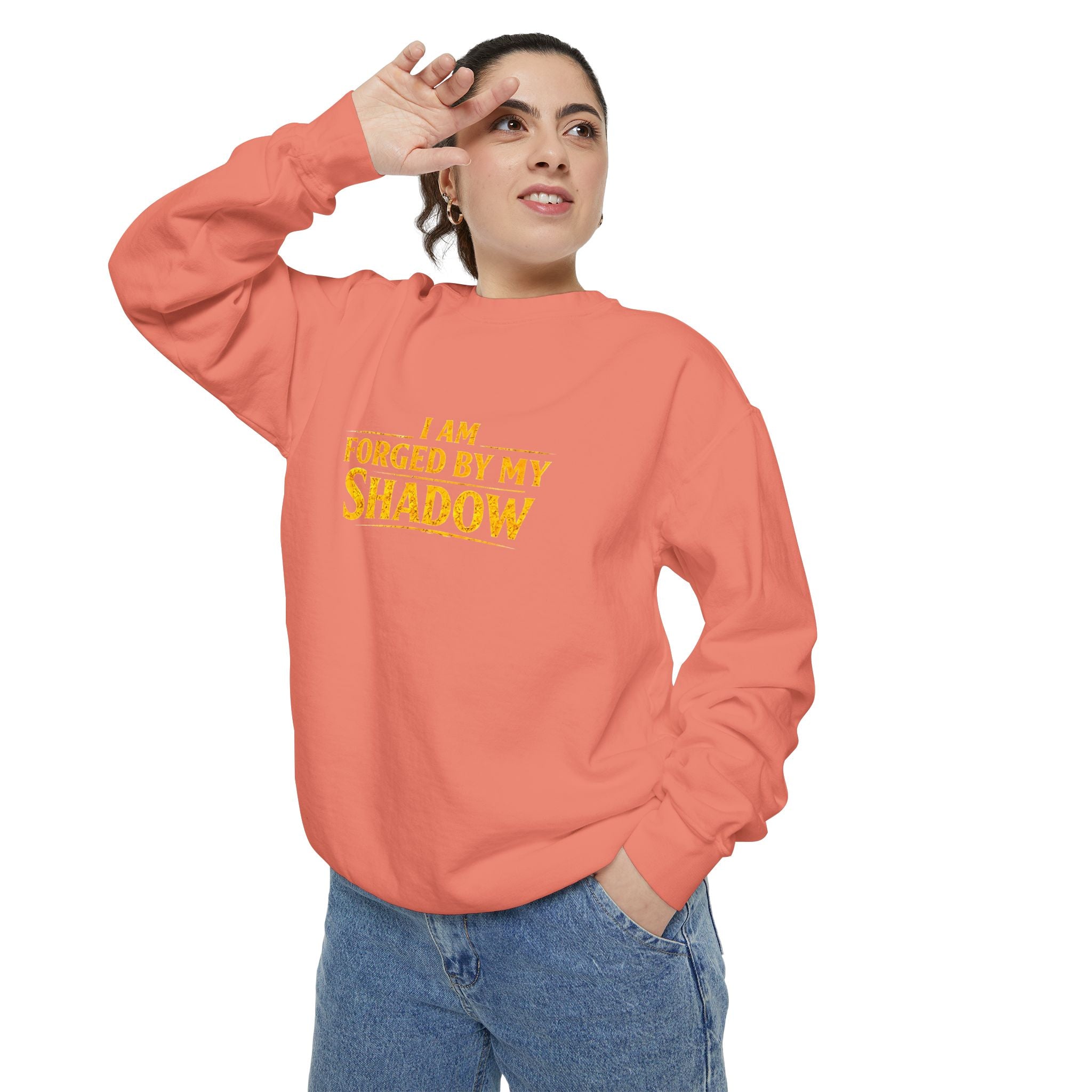 Forged by My Shadow Sweatshirt — Viking Warrior Graphic Crewneck