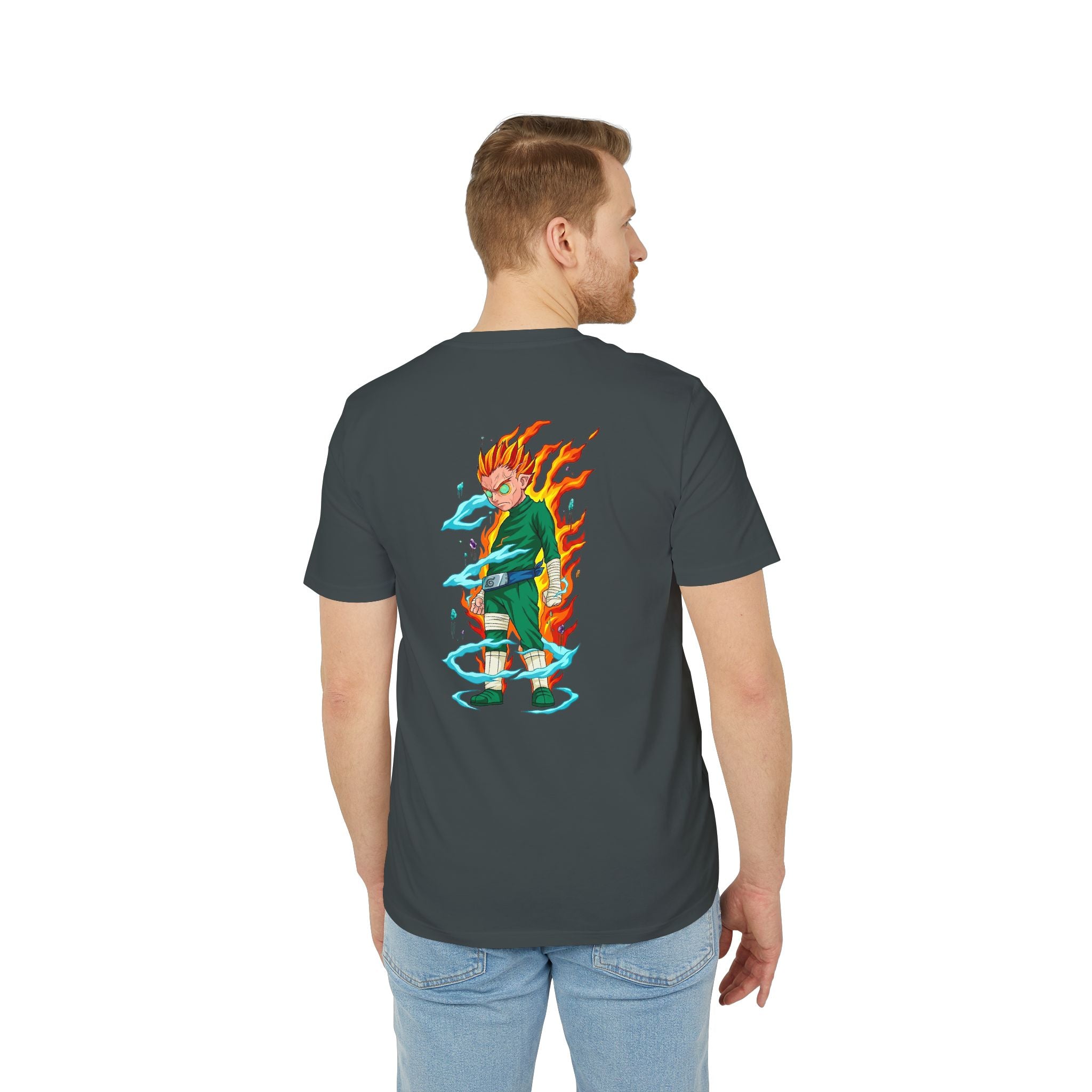 Anime Flame Warrior Graphic T-Shirt