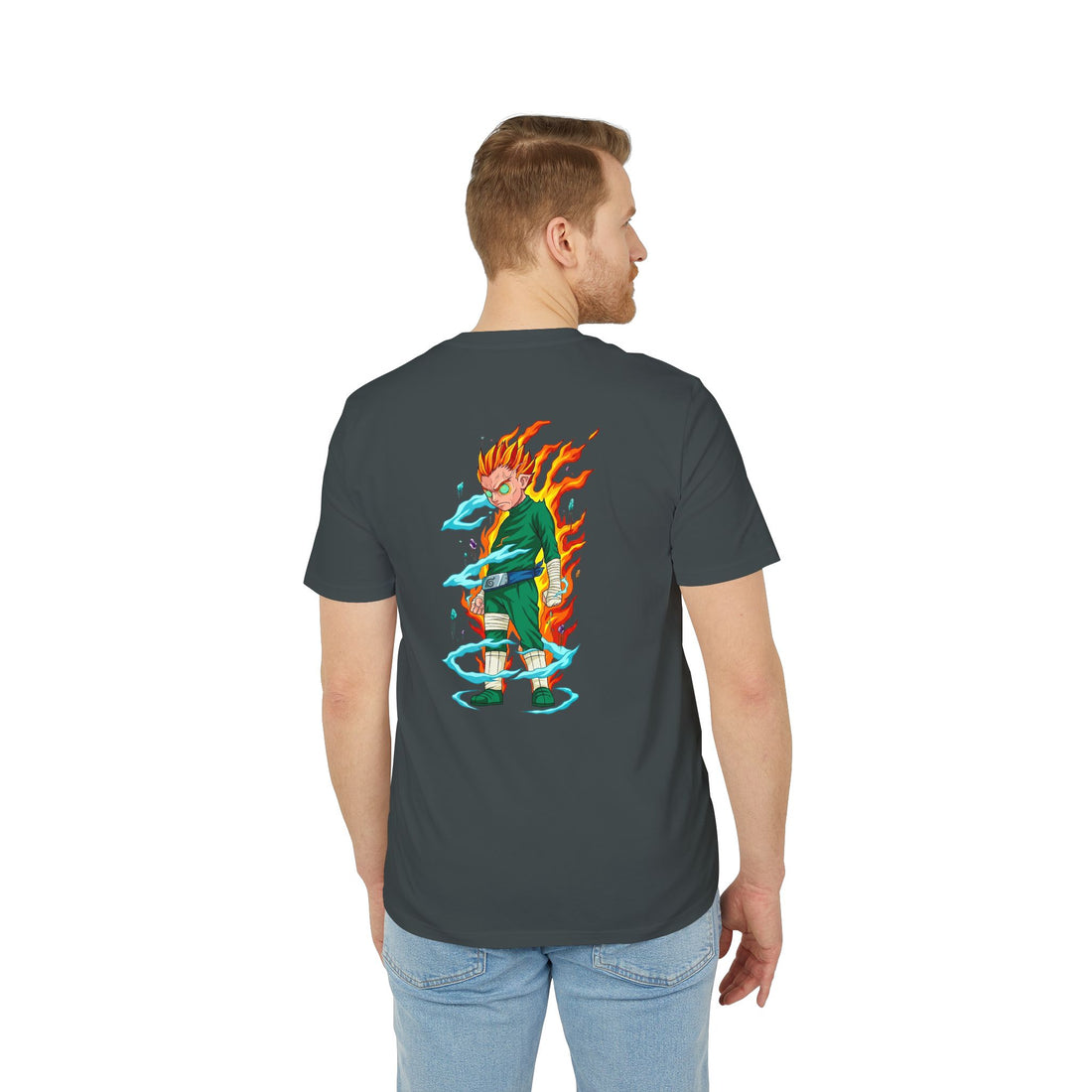 Anime Flame Warrior Graphic T-Shirt