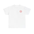 Minimal Pink Circle Logo Tee — 'EYD' Chest Graphic Cotton T-Shirt