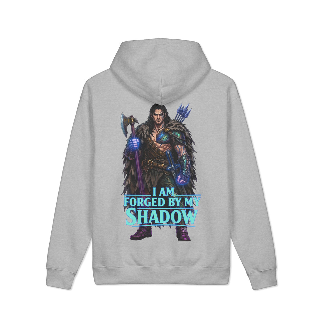 Embrace Your Demons Hoodie — “I Am Forged By My Shadow” Graphic Hoodie
