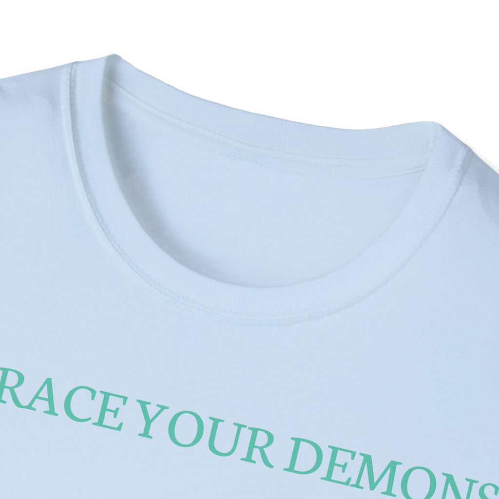 T-Shirt — "Embrace Your Demons" Fantasy Warrior Graphic Tee