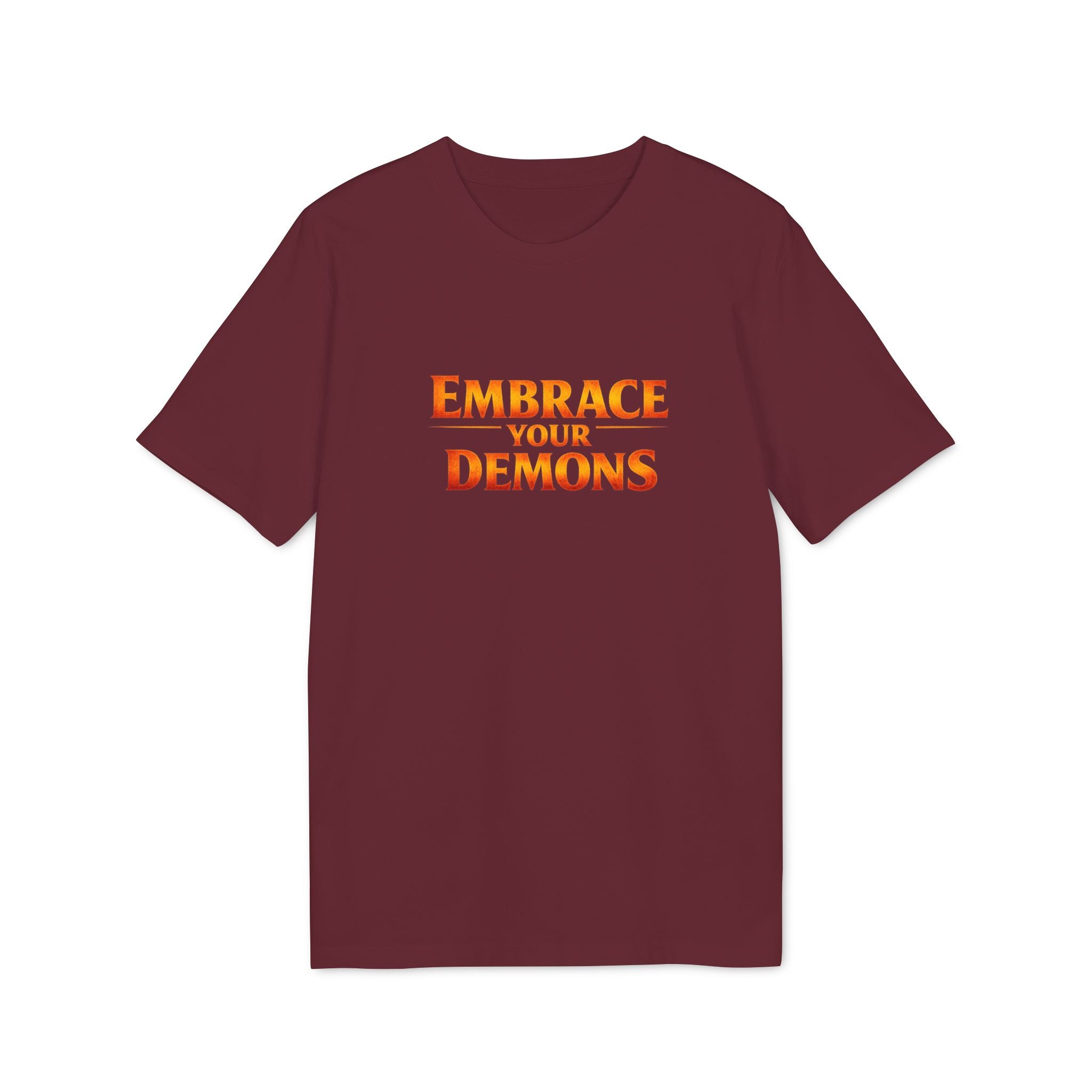 Embrace Your Demons T-Shirt — Small Flame Big Courage Graphic Tee