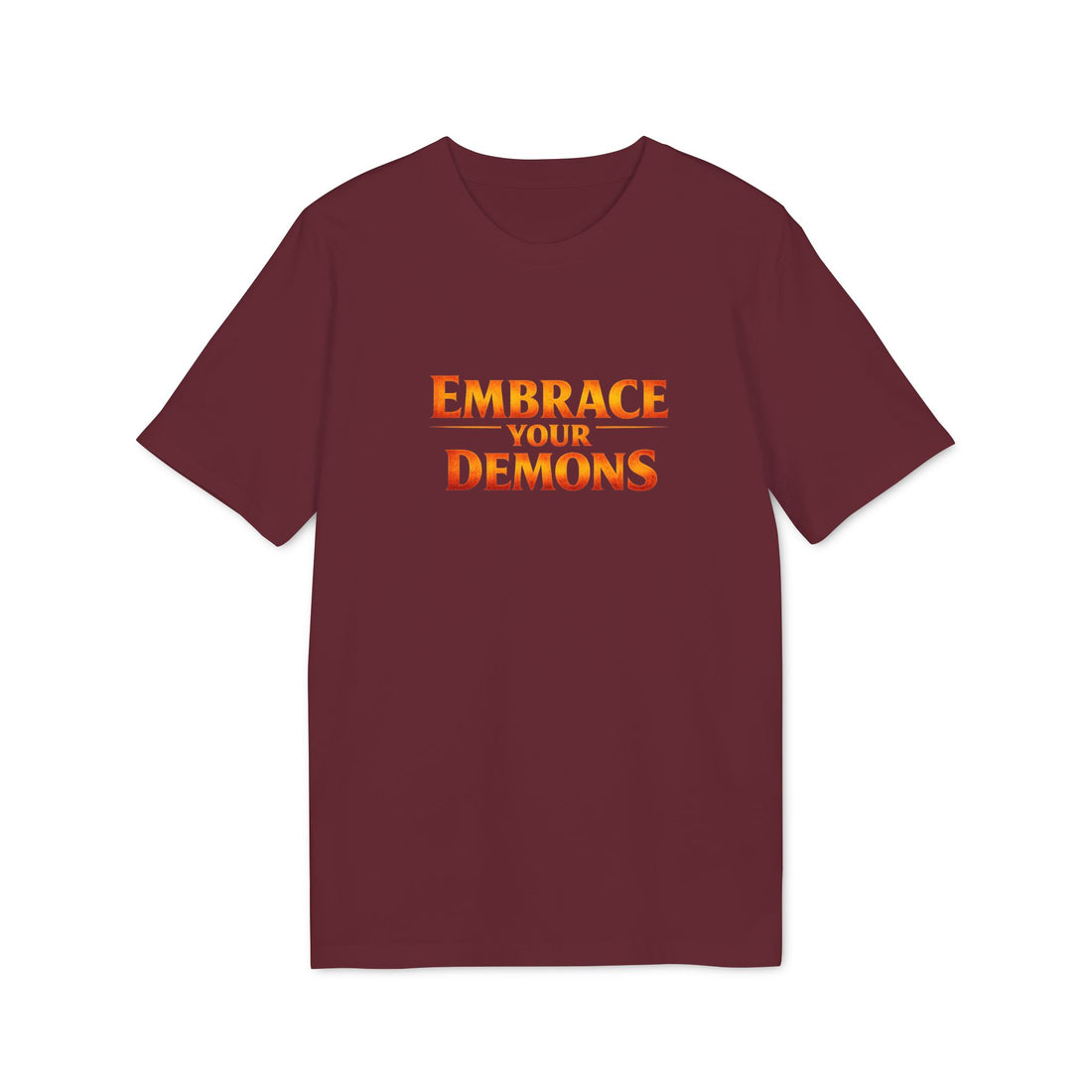 Embrace Your Demons T-Shirt — Small Flame Big Courage Graphic Tee