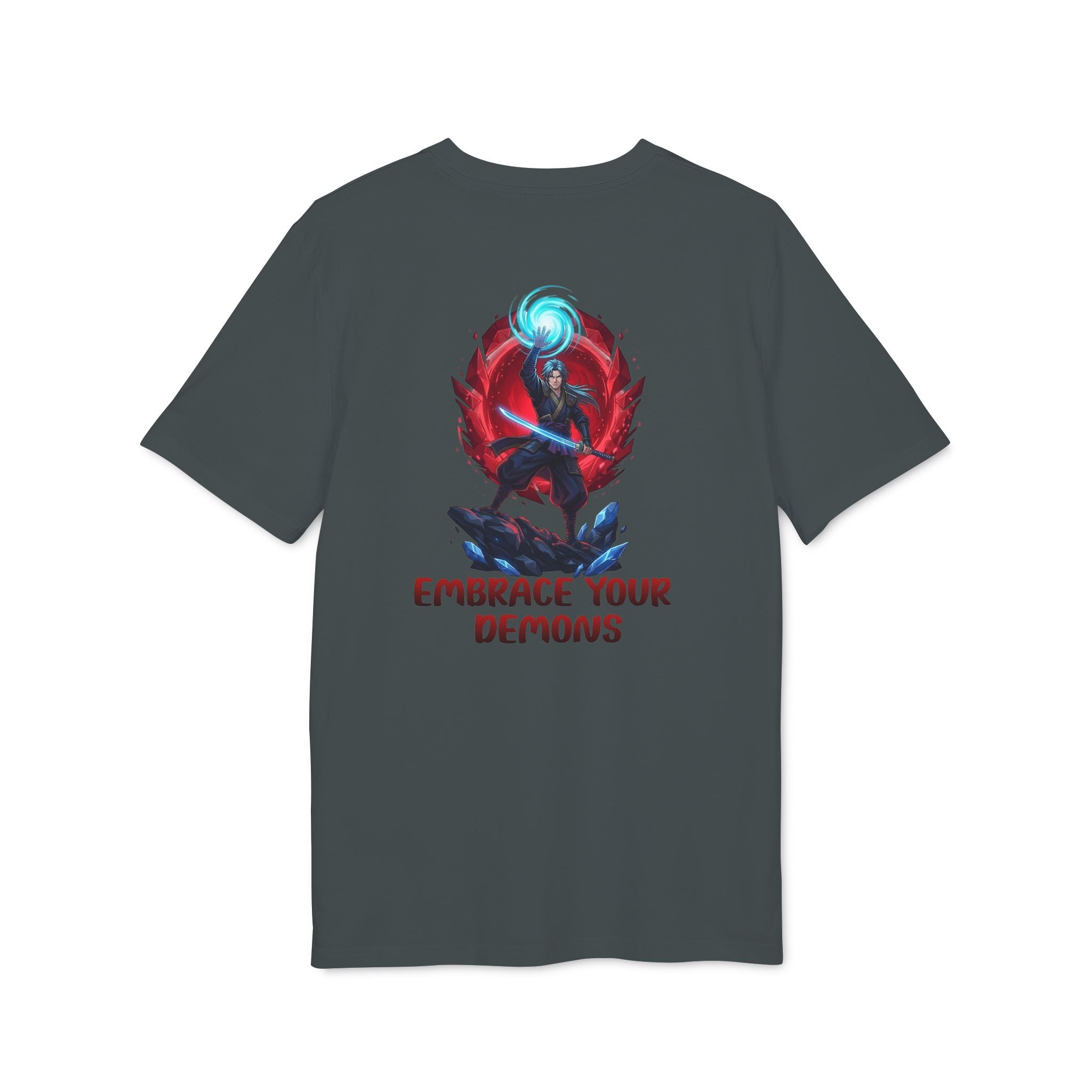 Embrace Your Demons T-Shirt — Gothic Demon Rider Graphic Tee