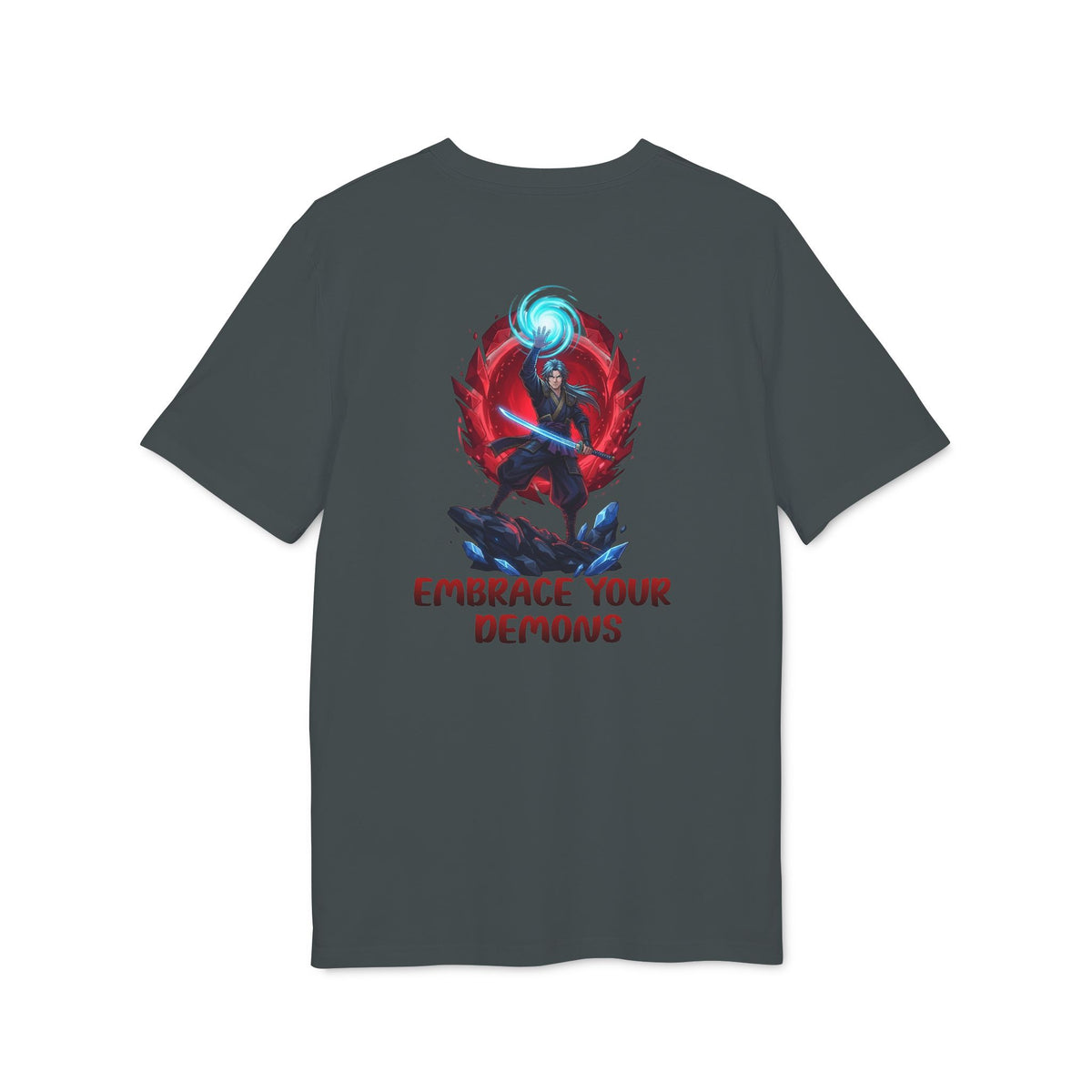 Embrace Your Demons T-Shirt — Gothic Demon Rider Graphic Tee
