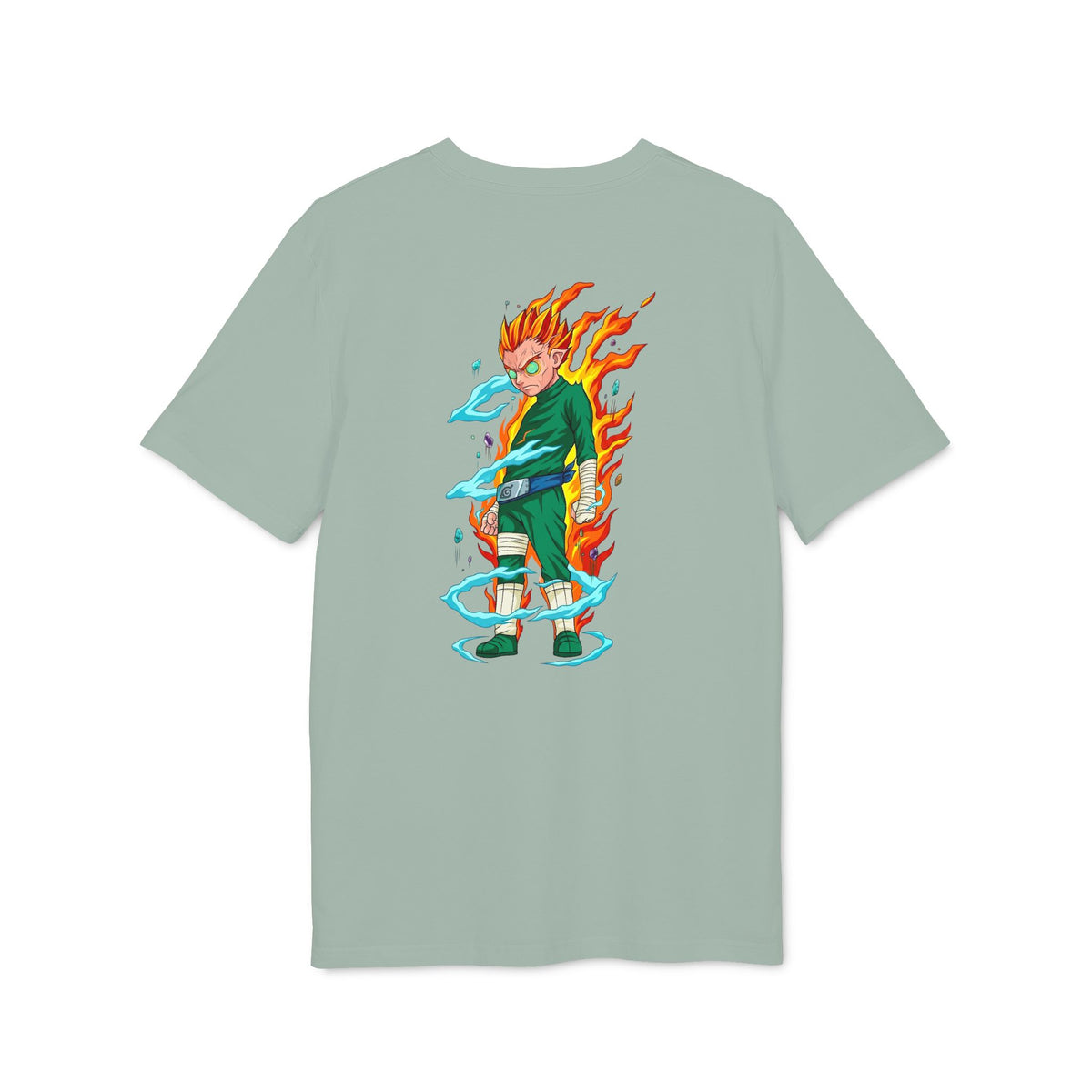 Anime Flame Warrior Graphic T-Shirt