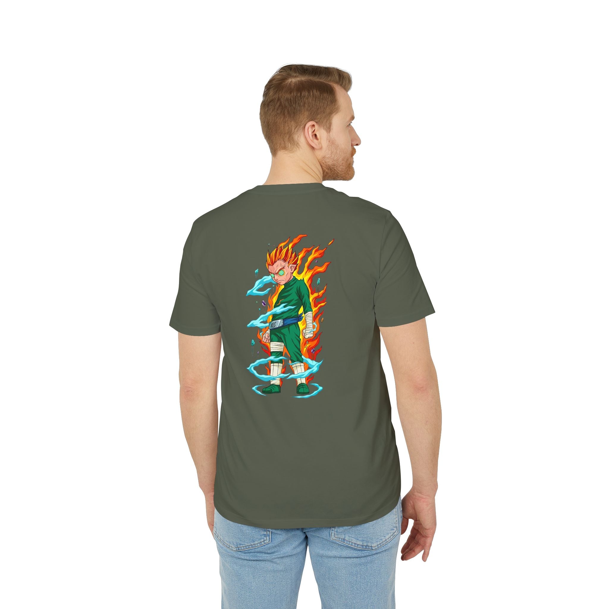 Anime Flame Warrior Graphic T-Shirt