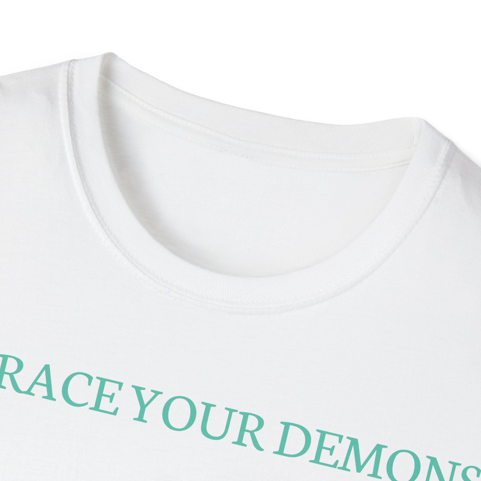 T-Shirt — "Embrace Your Demons" Fantasy Warrior Graphic Tee