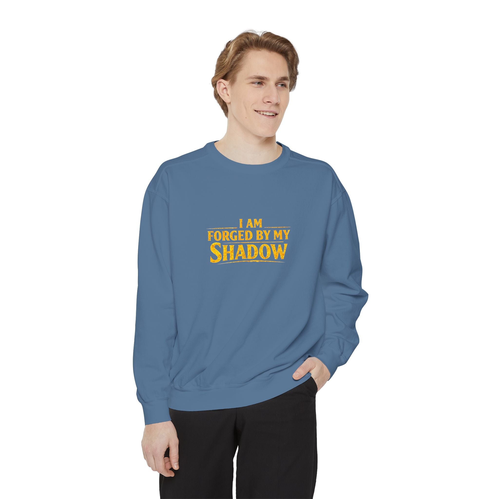 Forged by My Shadow Sweatshirt — Viking Warrior Graphic Crewneck