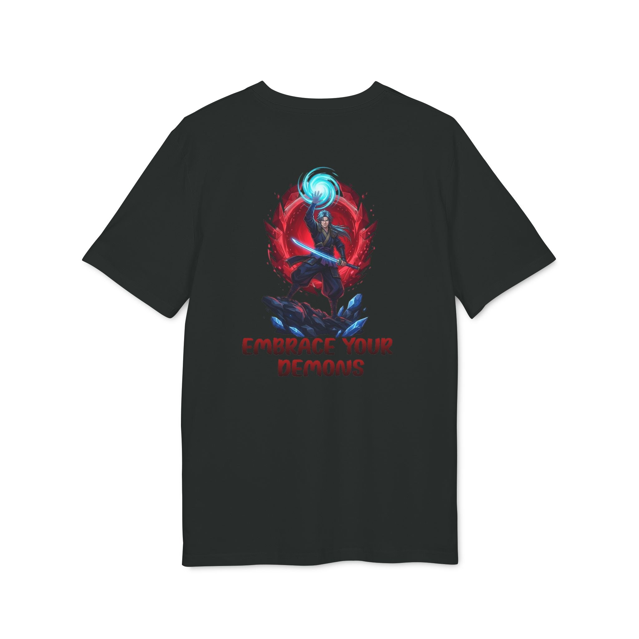 Embrace Your Demons T-Shirt — Gothic Demon Rider Graphic Tee