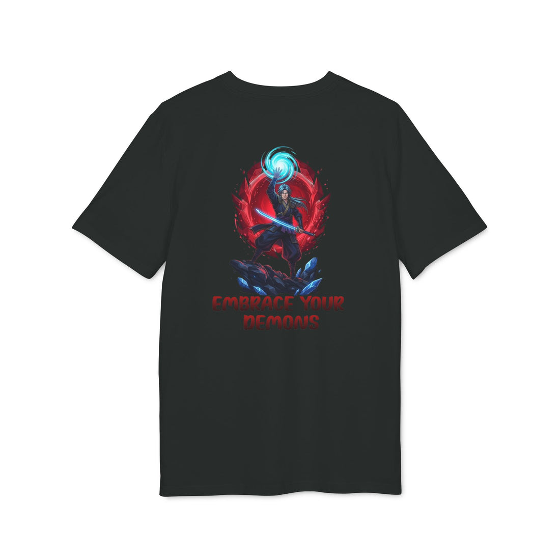 Embrace Your Demons T-Shirt — Gothic Demon Rider Graphic Tee