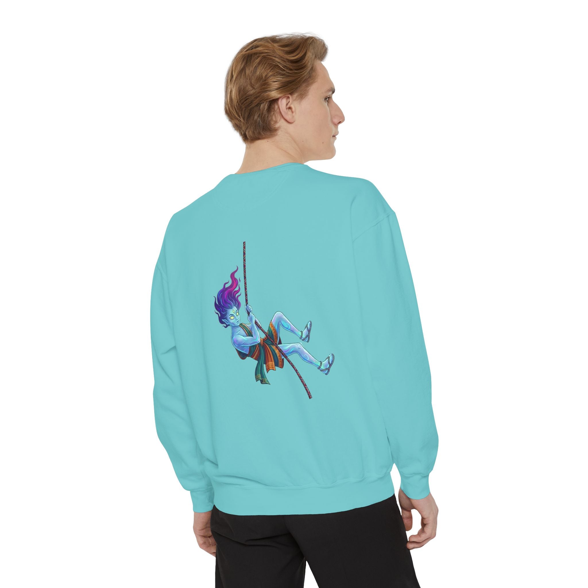 Sweatshirt — "Embrace Your Demons" Demon Climber Graphic Sweatshirt