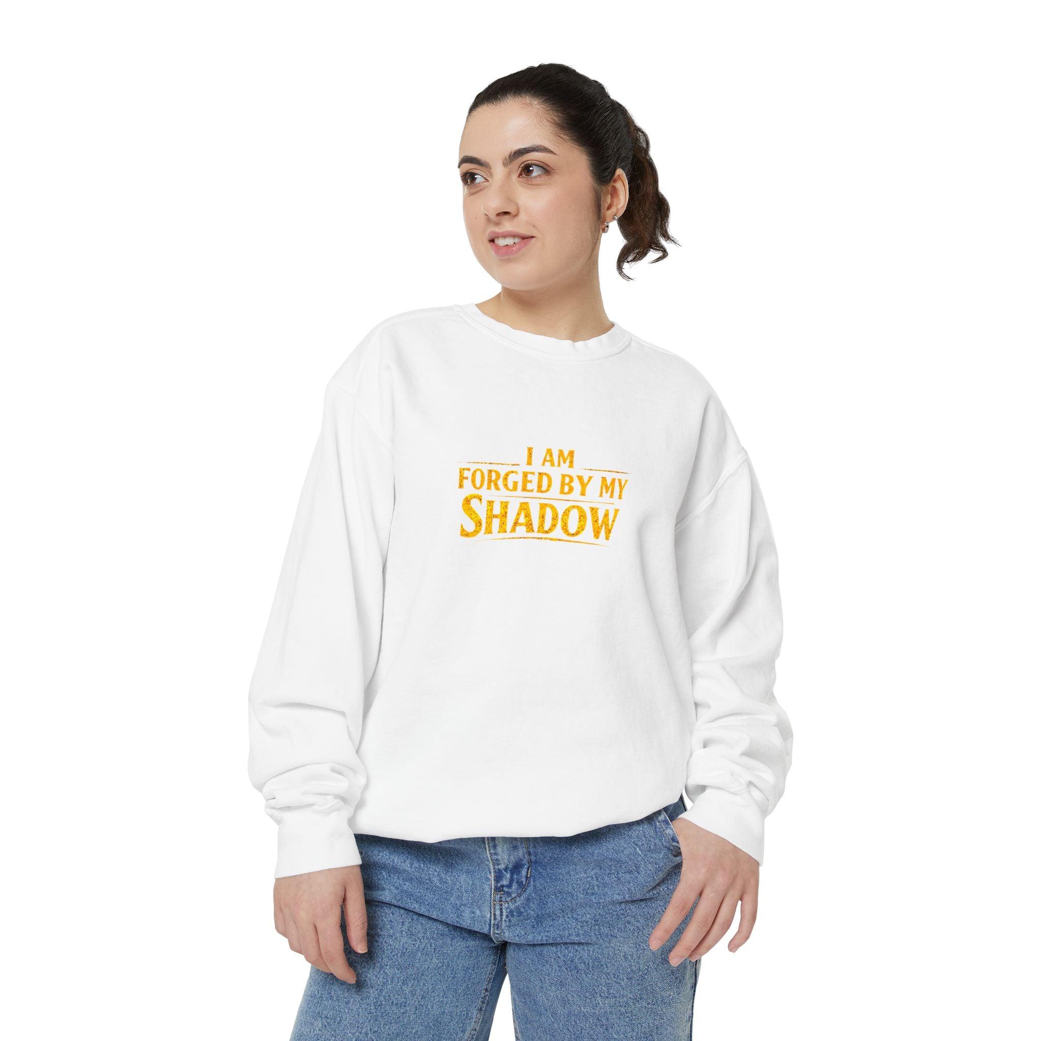 Forged by My Shadow Sweatshirt — Viking Warrior Graphic Crewneck