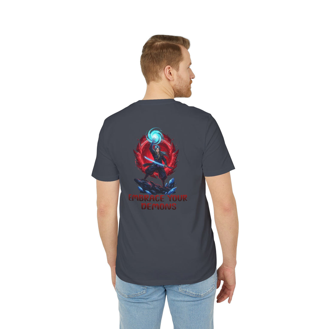Embrace Your Demons T-Shirt — Gothic Demon Rider Graphic Tee