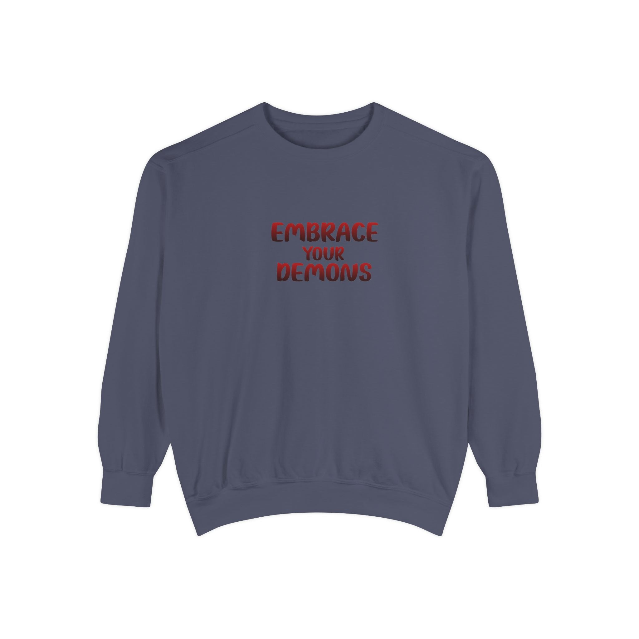 Embrace Your Demons Sweatshirt — Viking Warrior Graphic Crewneck