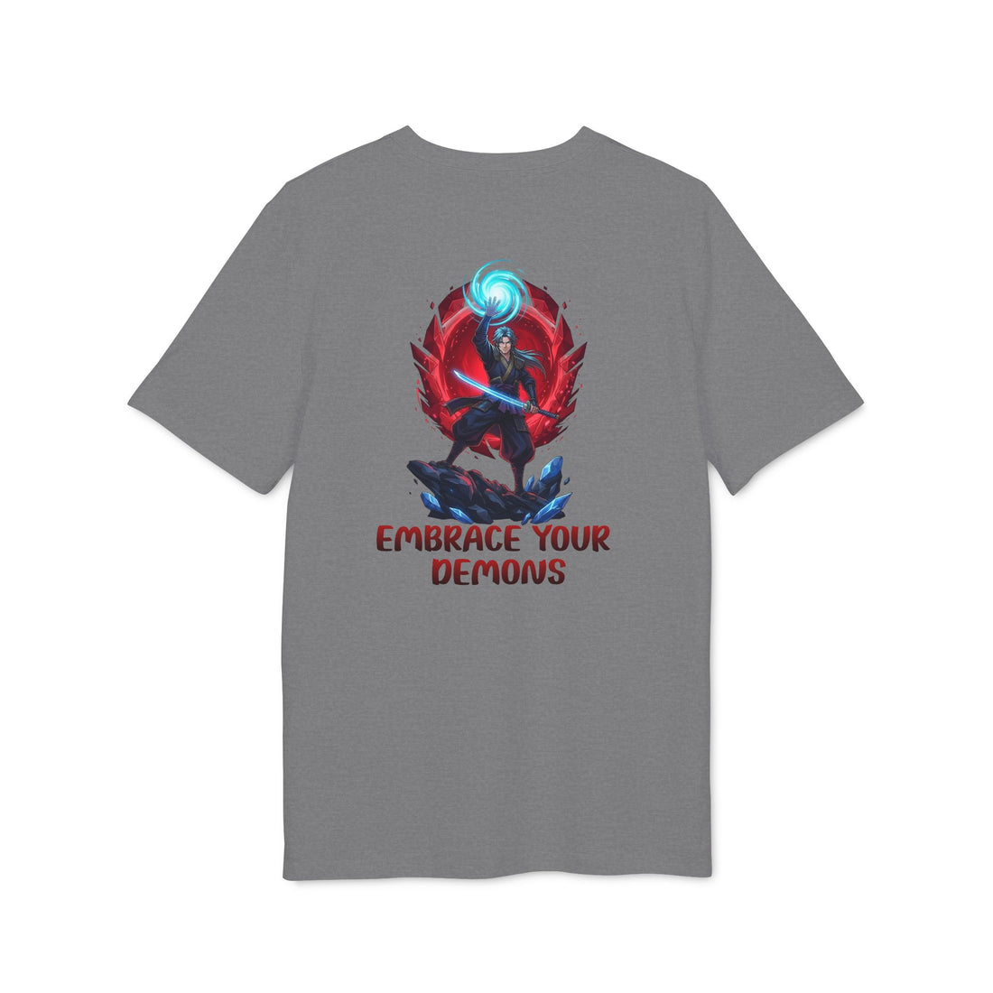 Embrace Your Demons T-Shirt — Gothic Demon Rider Graphic Tee