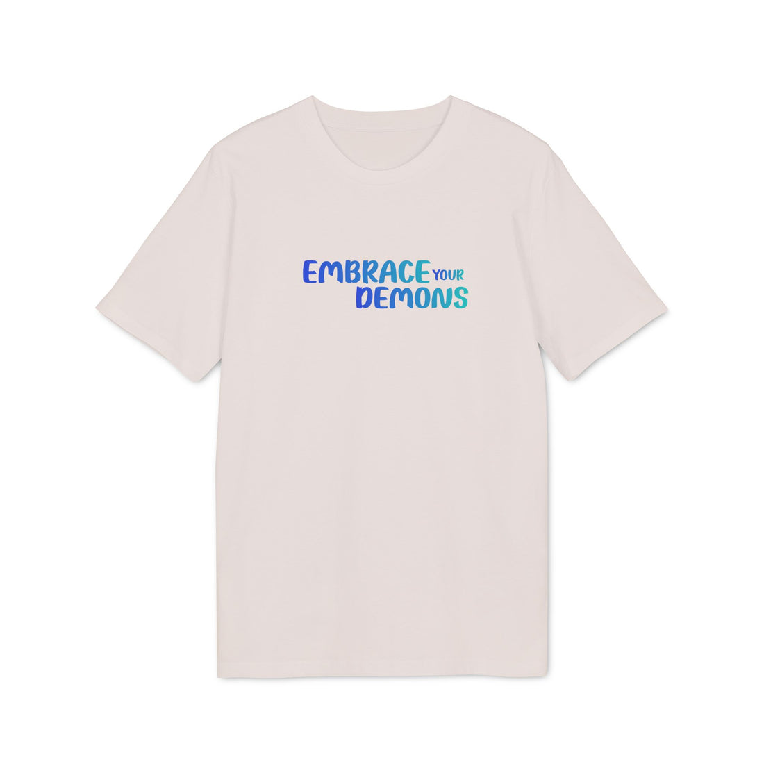 Embrace Your Demons T-Shirt — Cute Blue Fox 'Cold Heart, Warm Soul' Graphic Tee