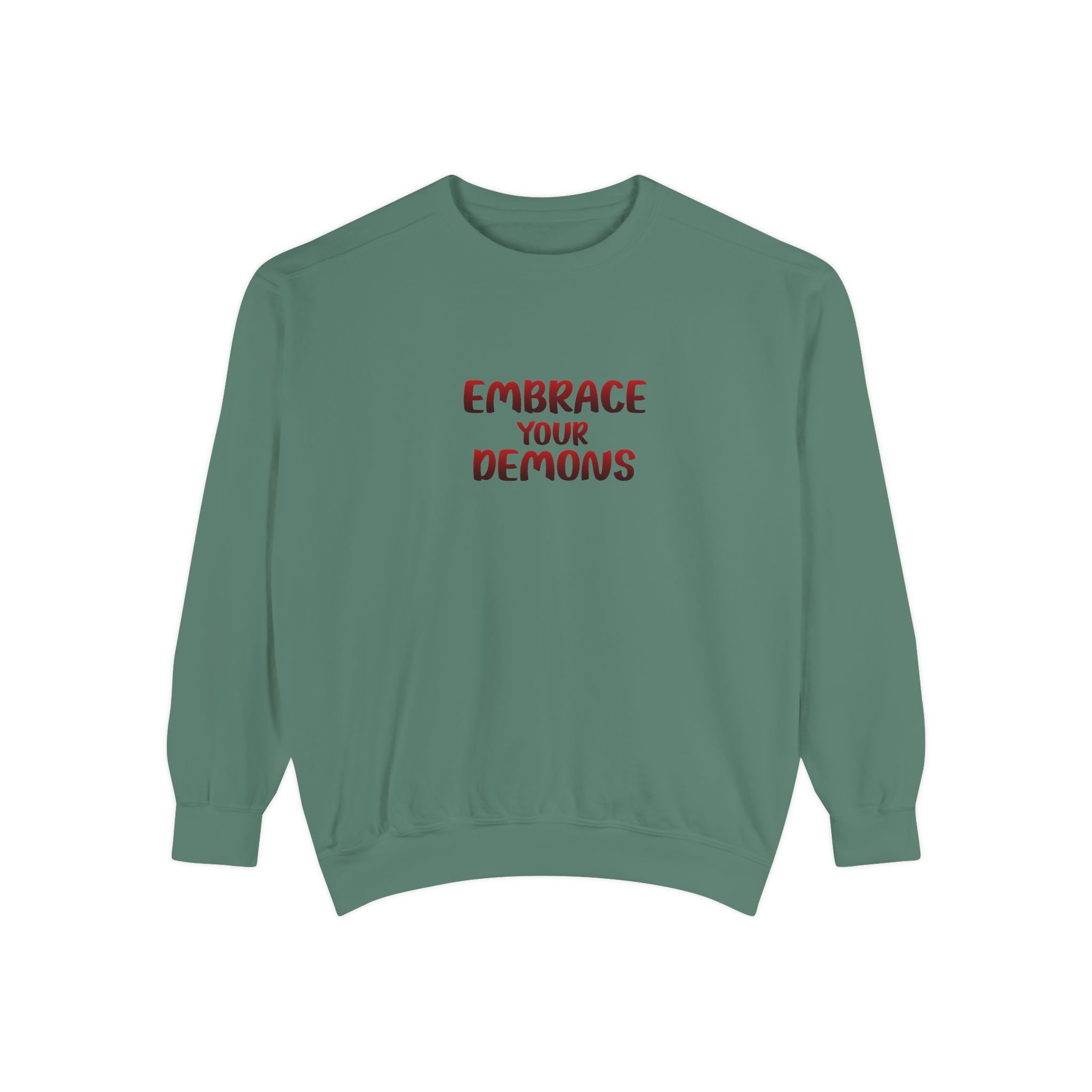 Embrace Your Demons Sweatshirt — Viking Warrior Graphic Crewneck