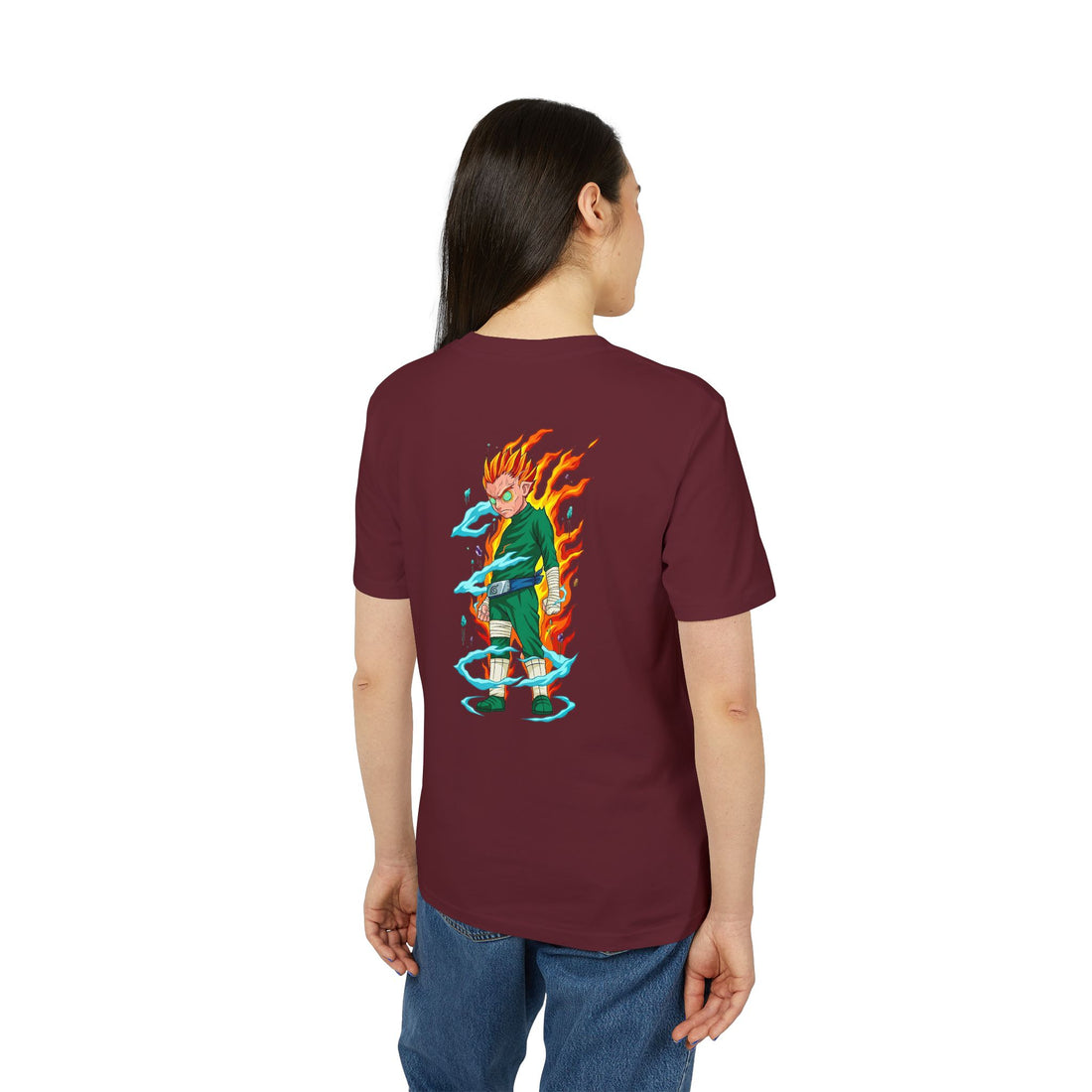 Anime Flame Warrior Graphic T-Shirt