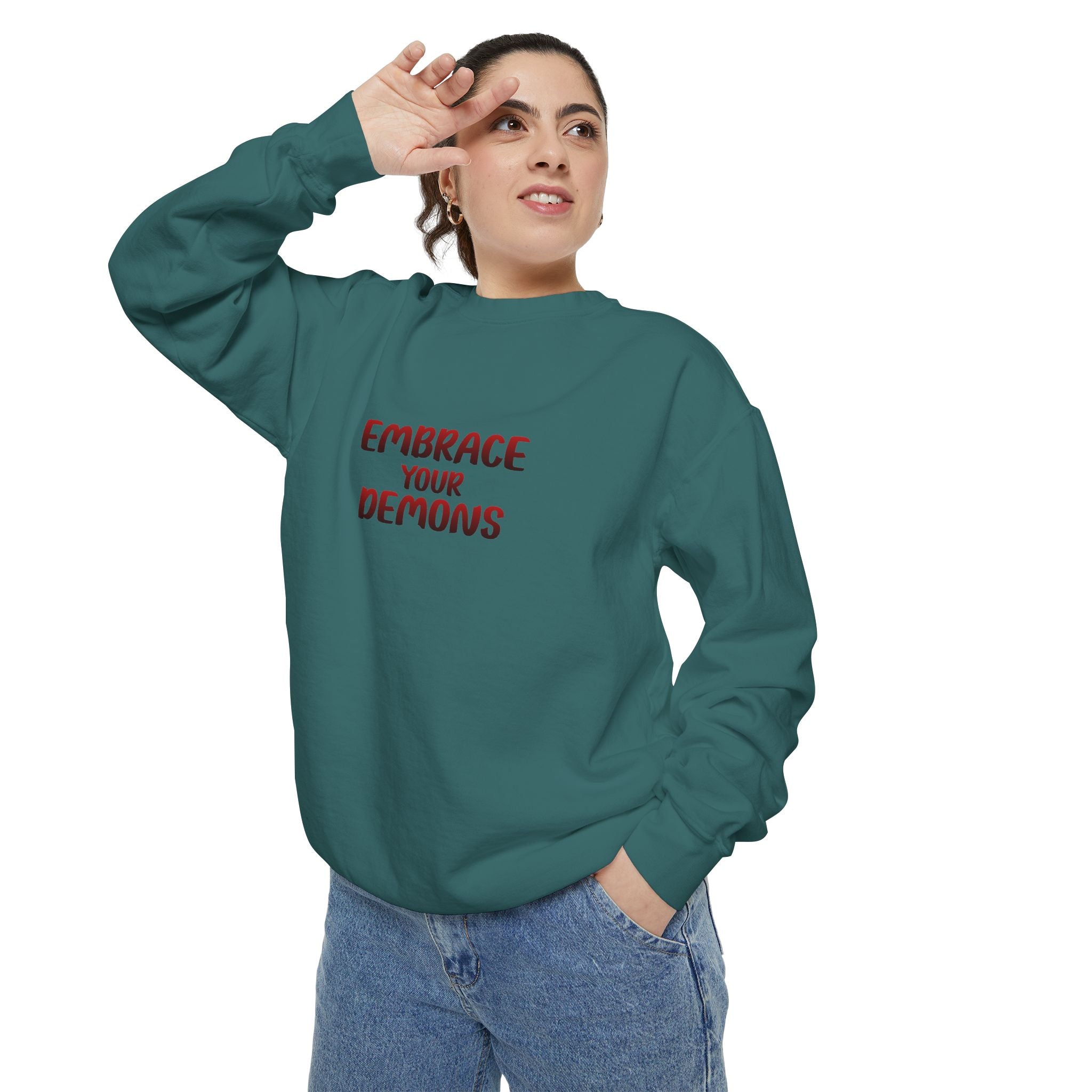 Embrace Your Demons Sweatshirt — Beautifully Dangerous Graphic Crewneck