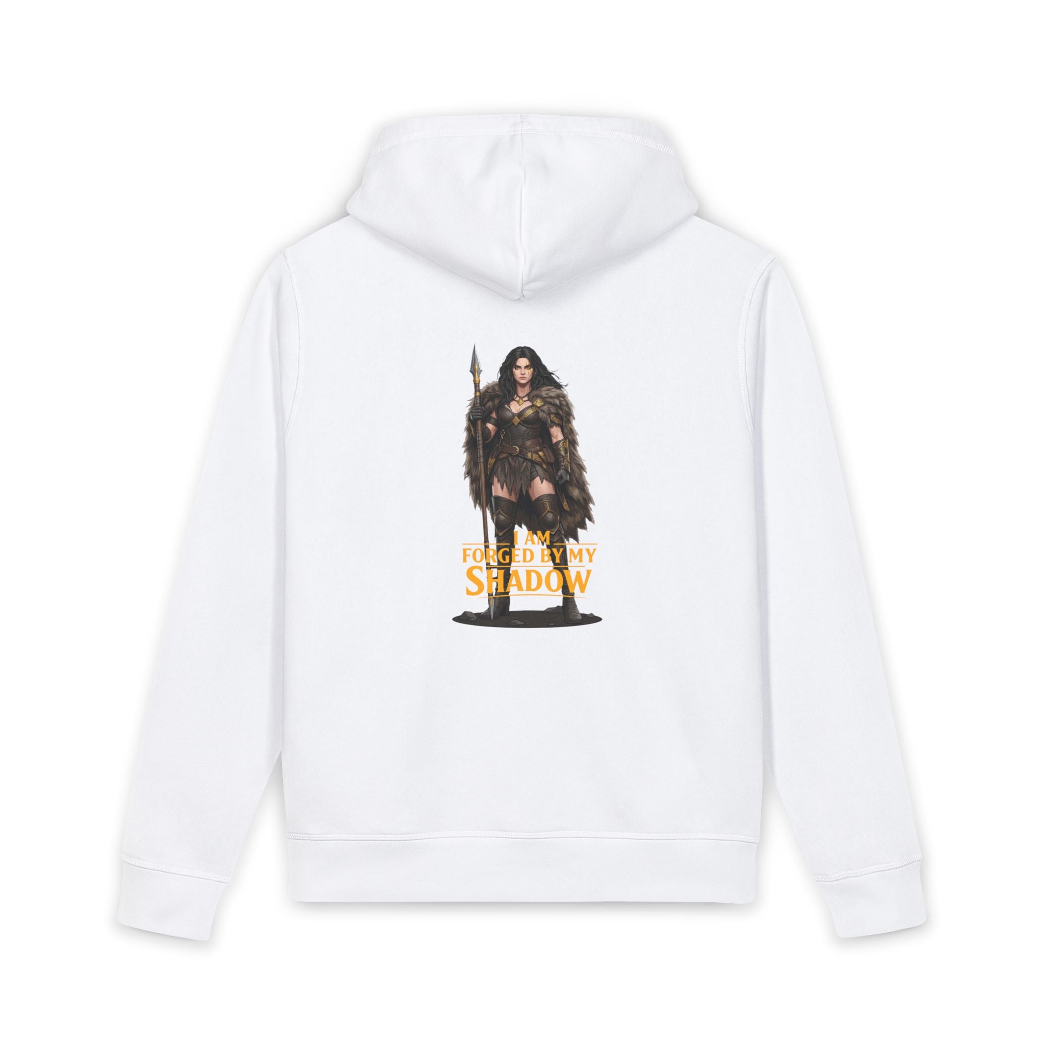 Forged by My Shadow Hoodie — Fantasy Warrior Graphic Hoodie